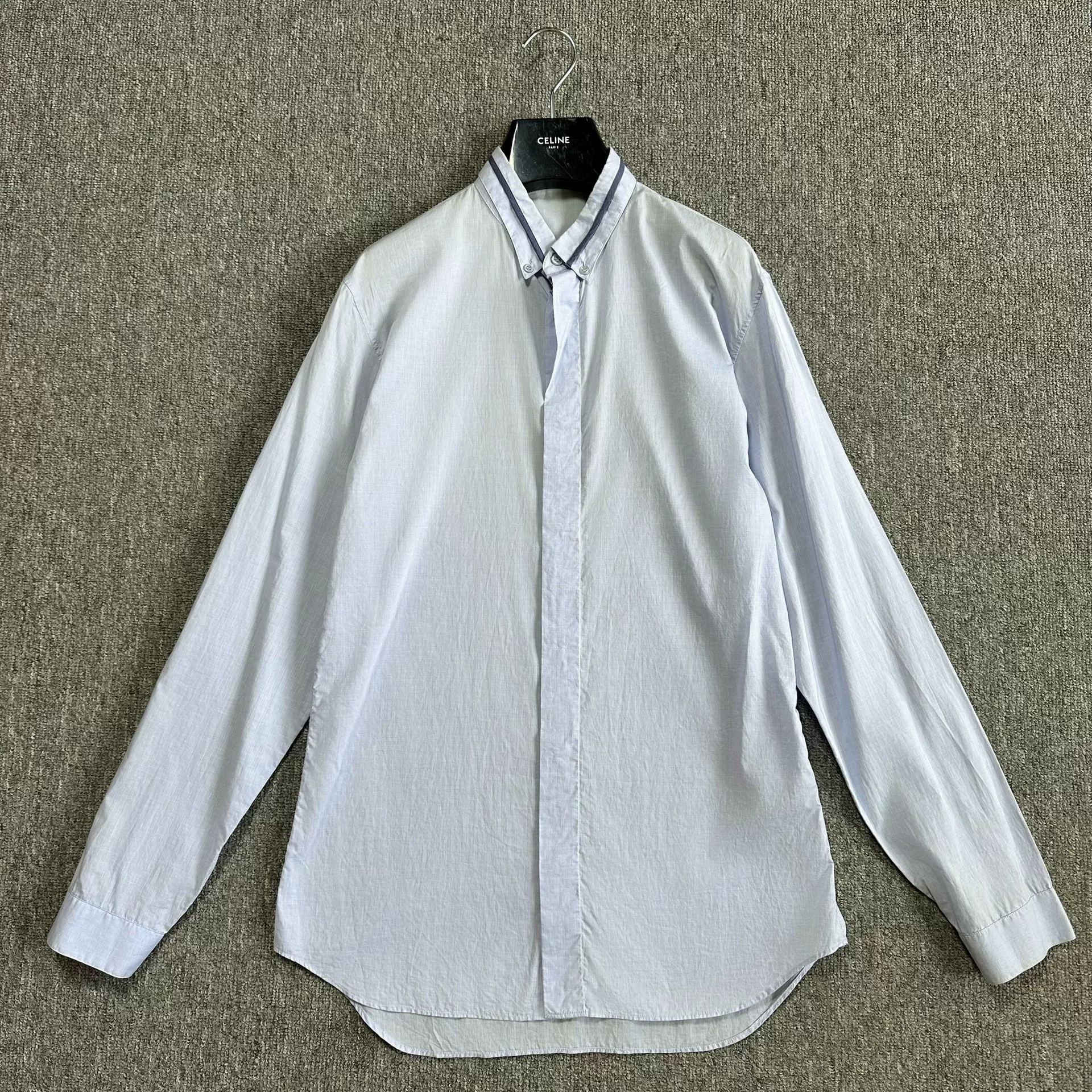 Dior Light Blue Collar Panel Shirt