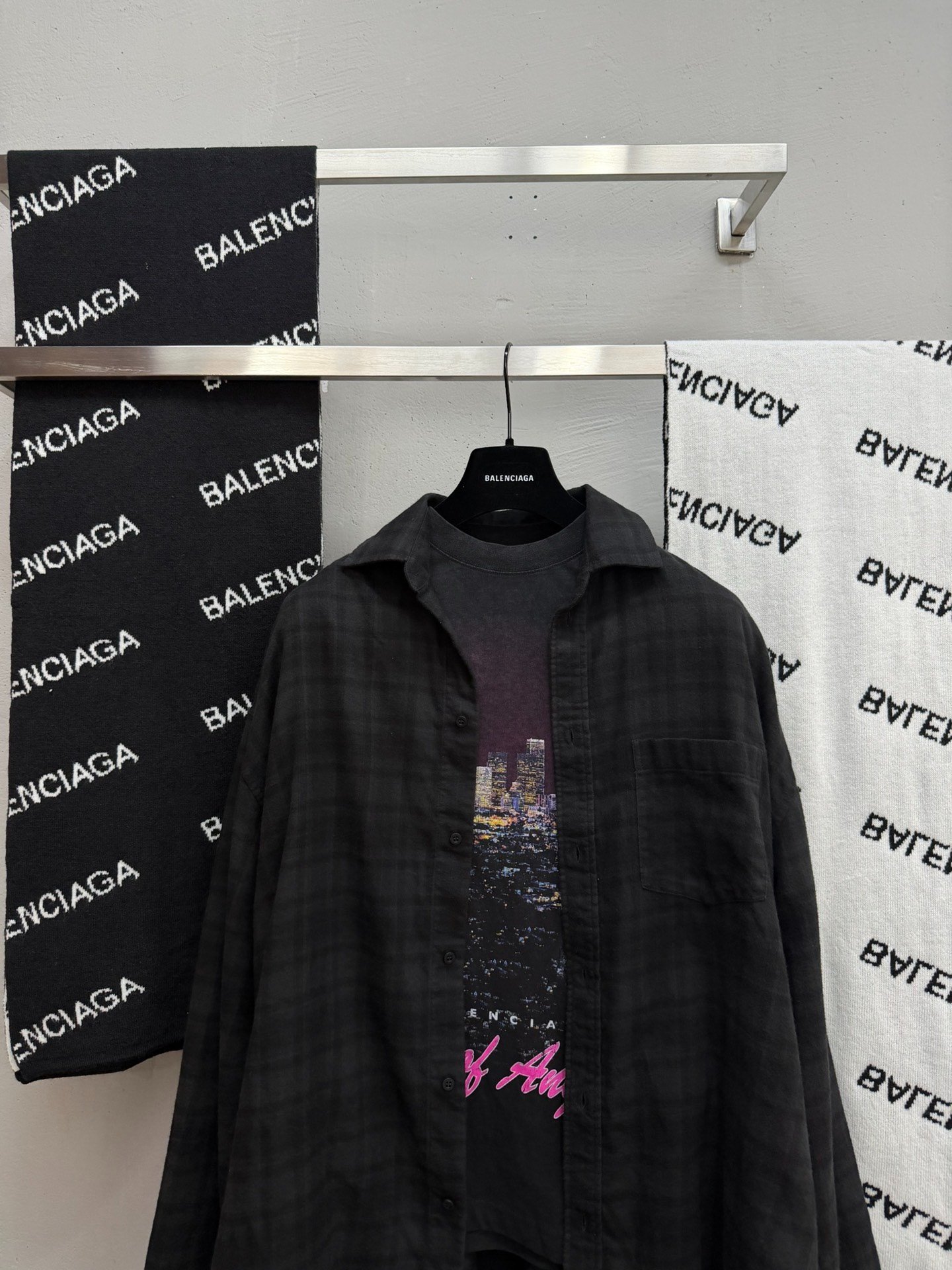 Balenciaga 25FW Fake Two-Piece Shirt — front