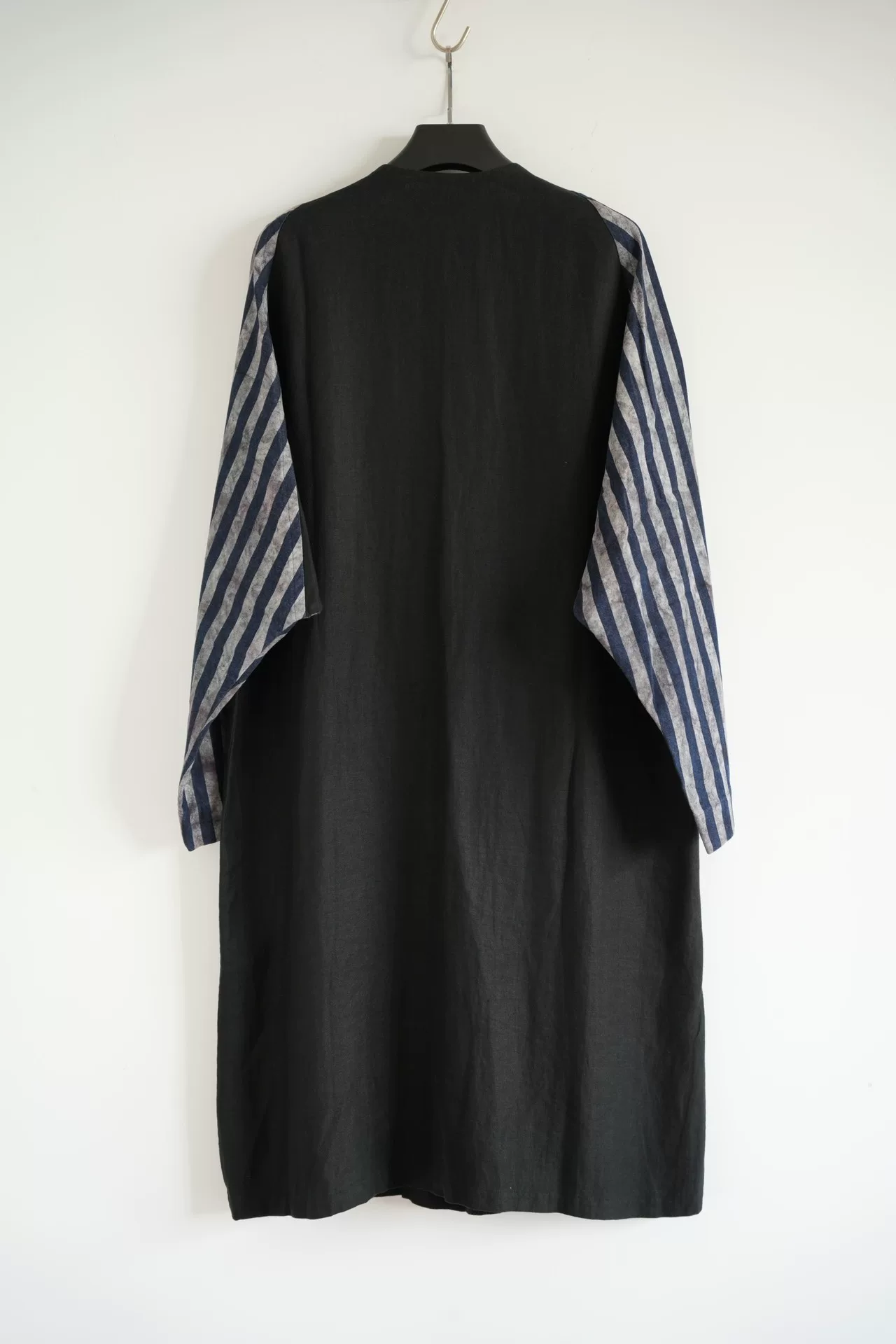 Yohji Yamamoto 18SS Striped Sleeve Linen Coat — front