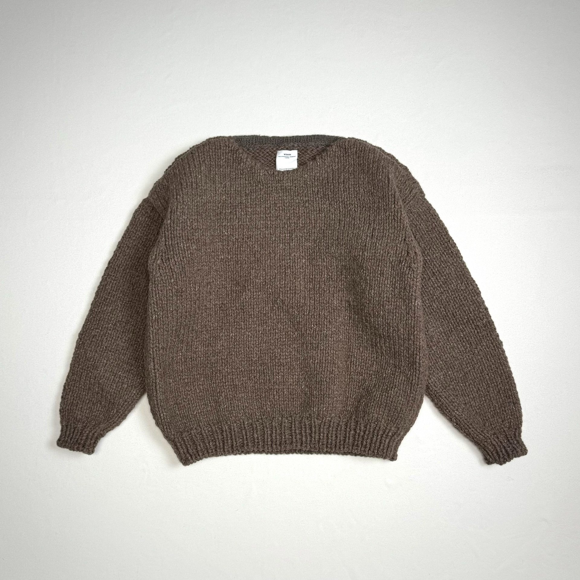 Visvim 25aw Amplus Boatneck Hand Knit Sweater