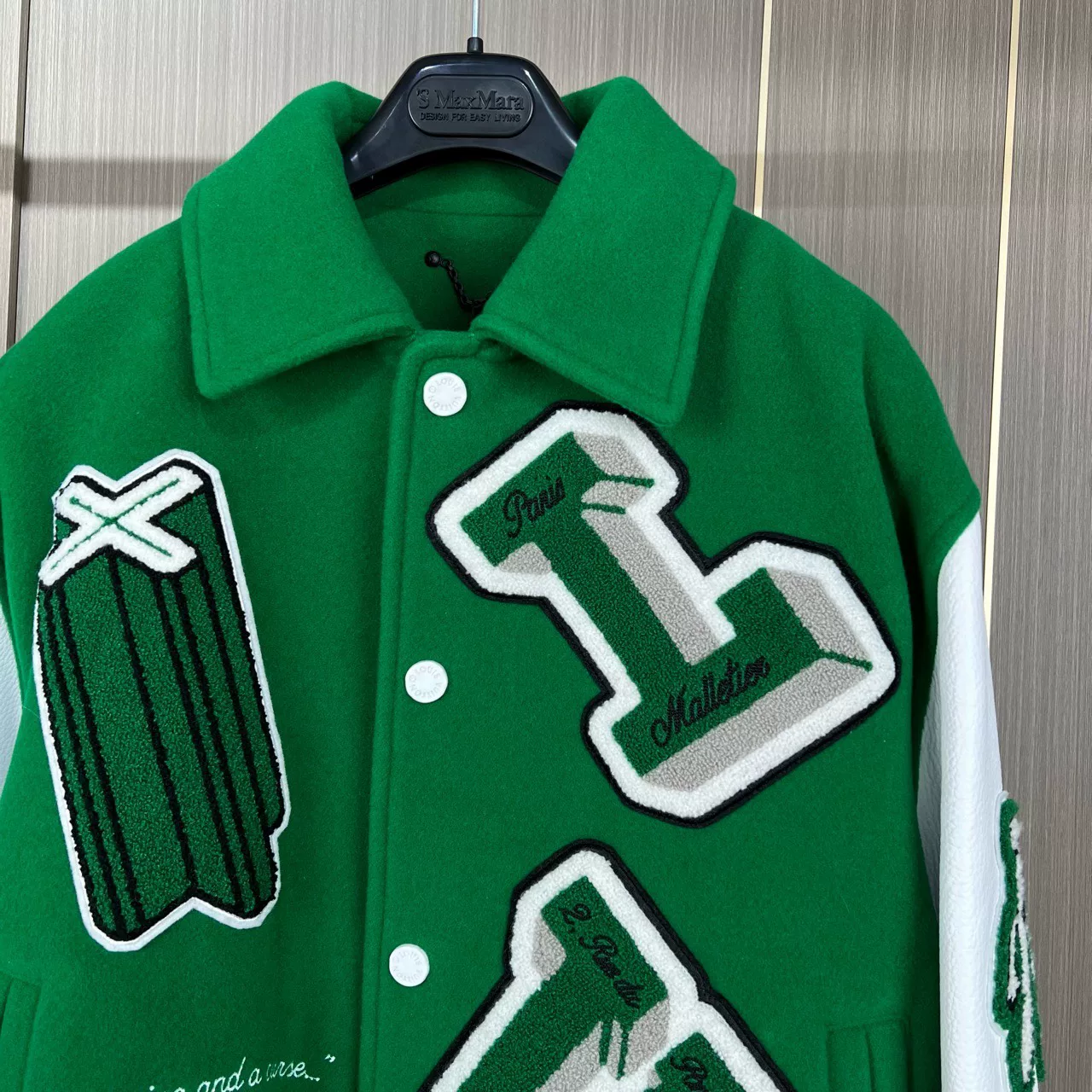 Louis Vuitton LV Embroidered Varsity Jacket — detail