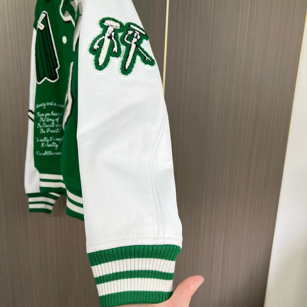 Louis Vuitton LV Embroidered Varsity Jacket — label