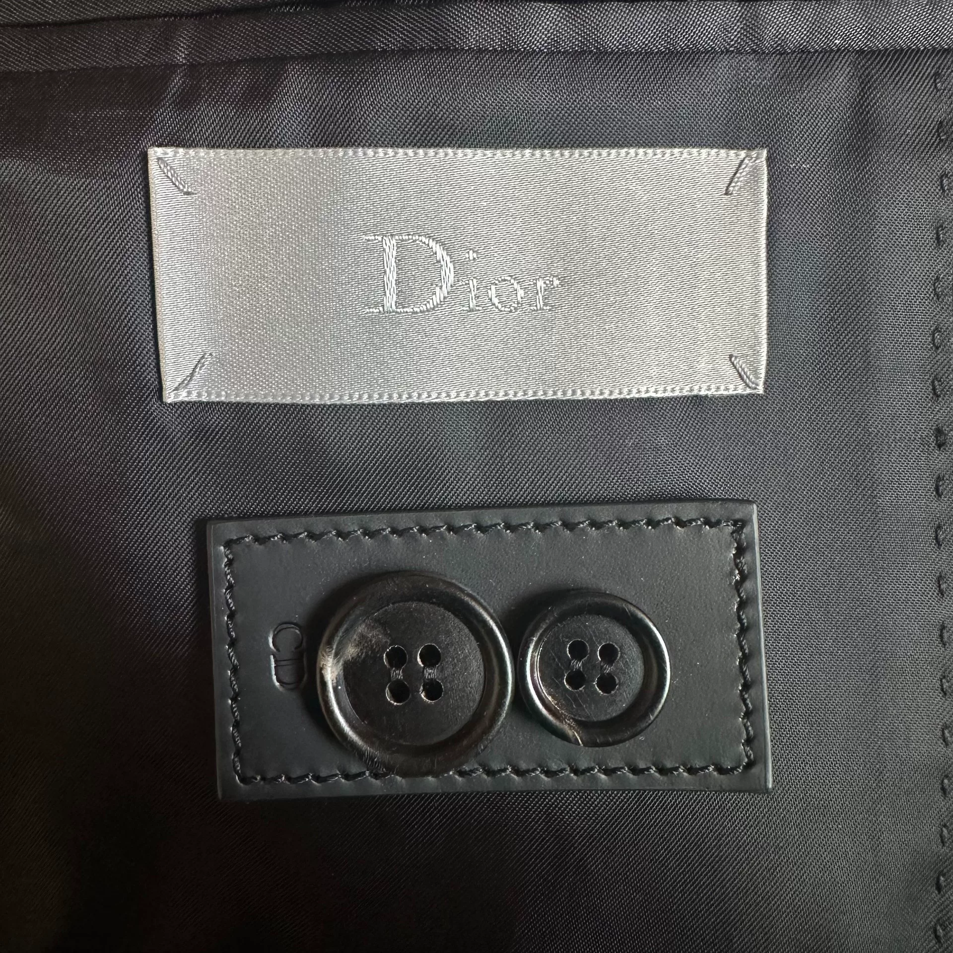 Dior Homme 14FW Lily of the Valley Blazer — label