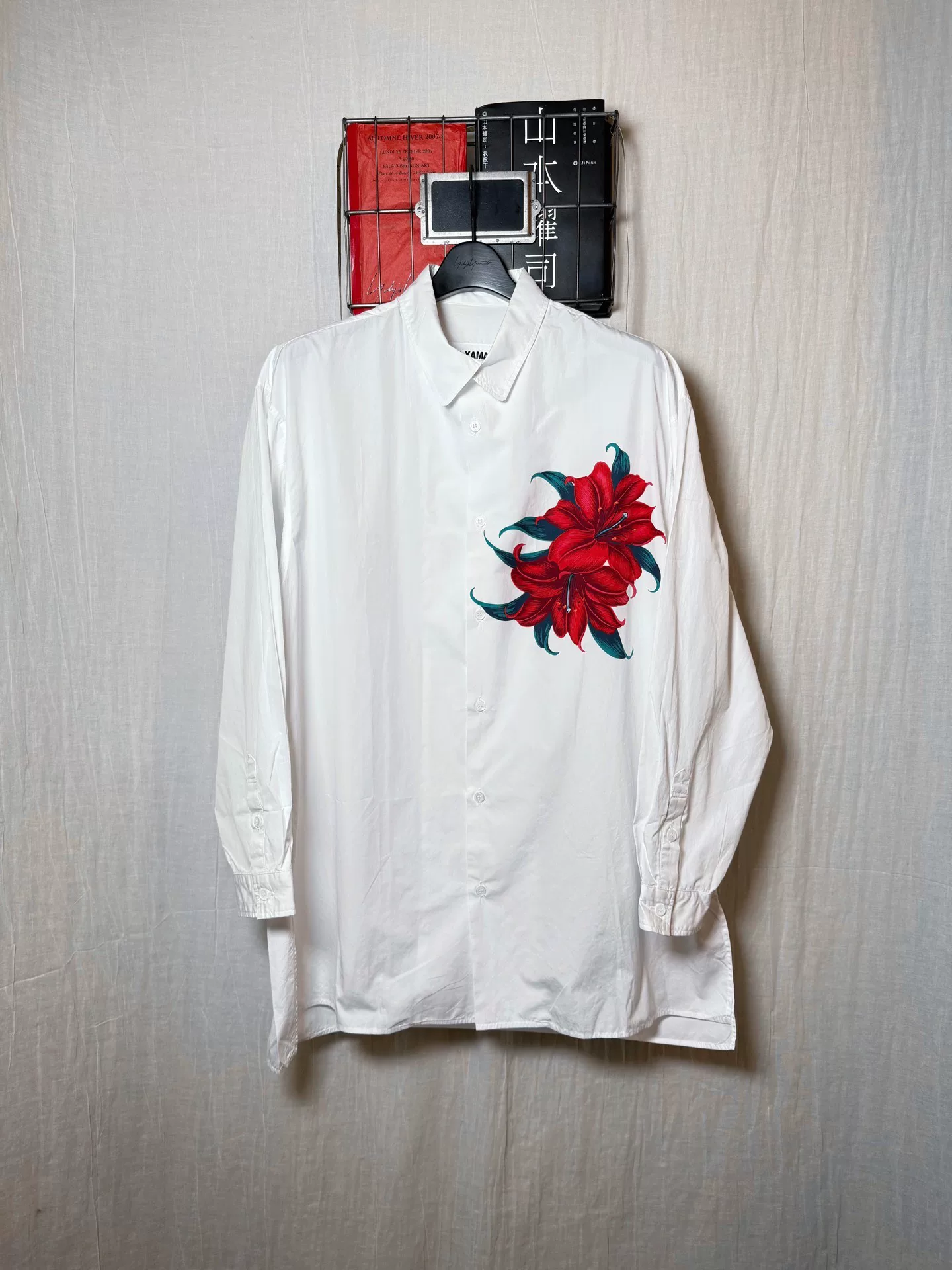 Yohji Yamamoto 87ss Lily Shirt — detail