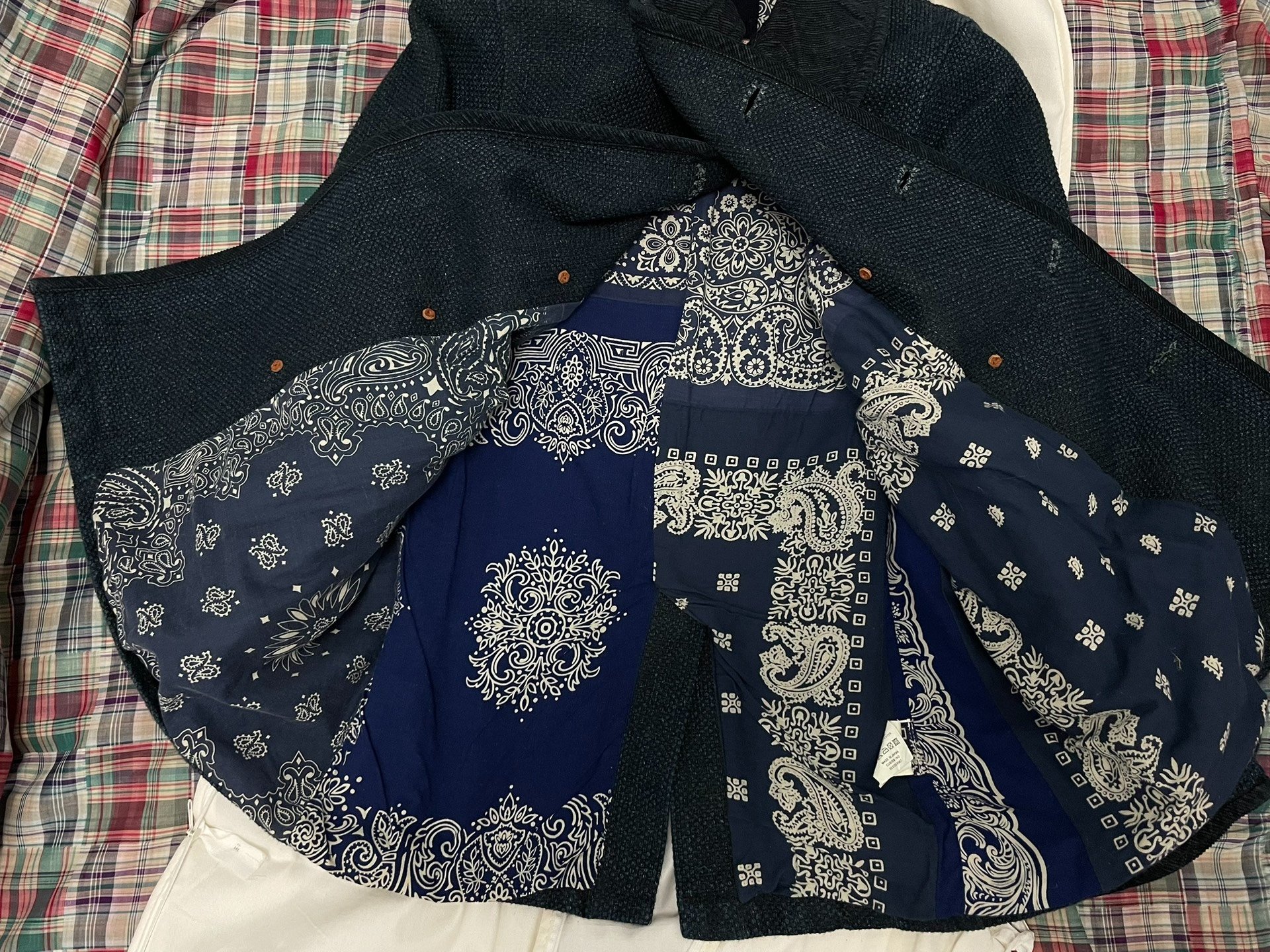 VISVIM ICT LIEUTENANT Navy Coat — front