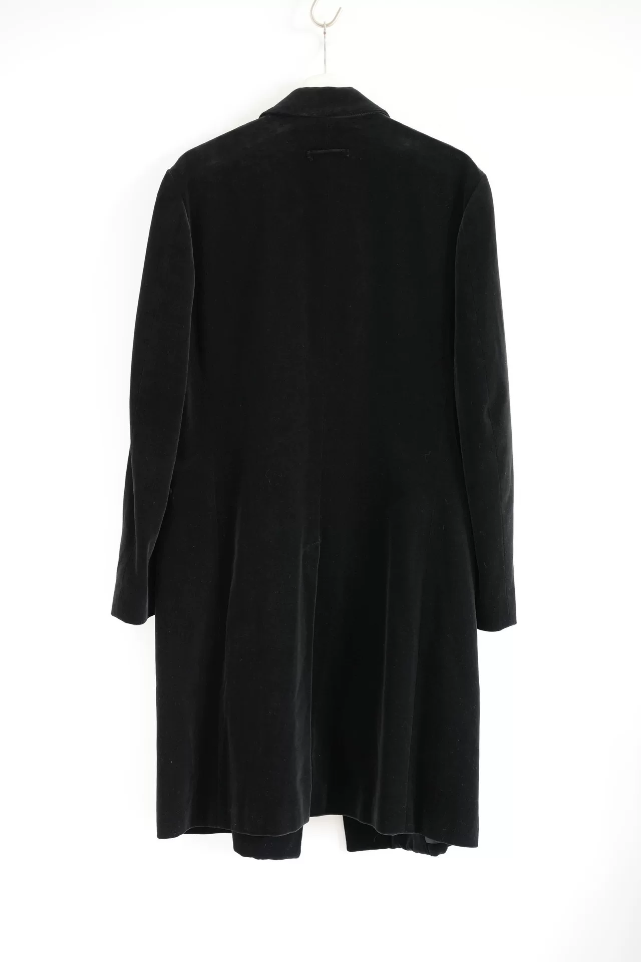 Jean Paul Gaultier Velvet Diagonal Coat — detail