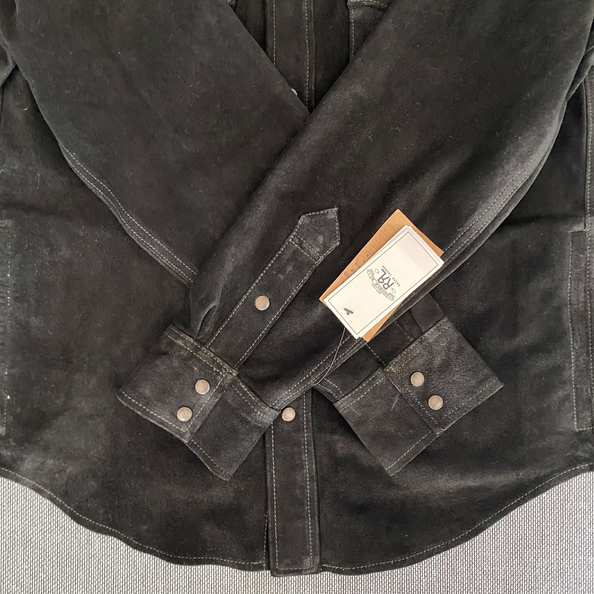 Ralph Lauren RRL Western Leather Shirt — back