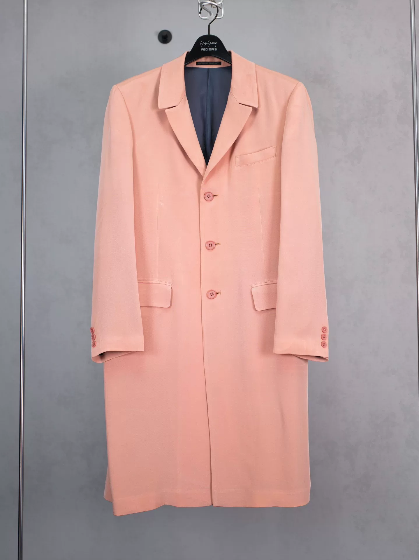 Yohji Yamamoto 10AW Light Pink Silk Coat