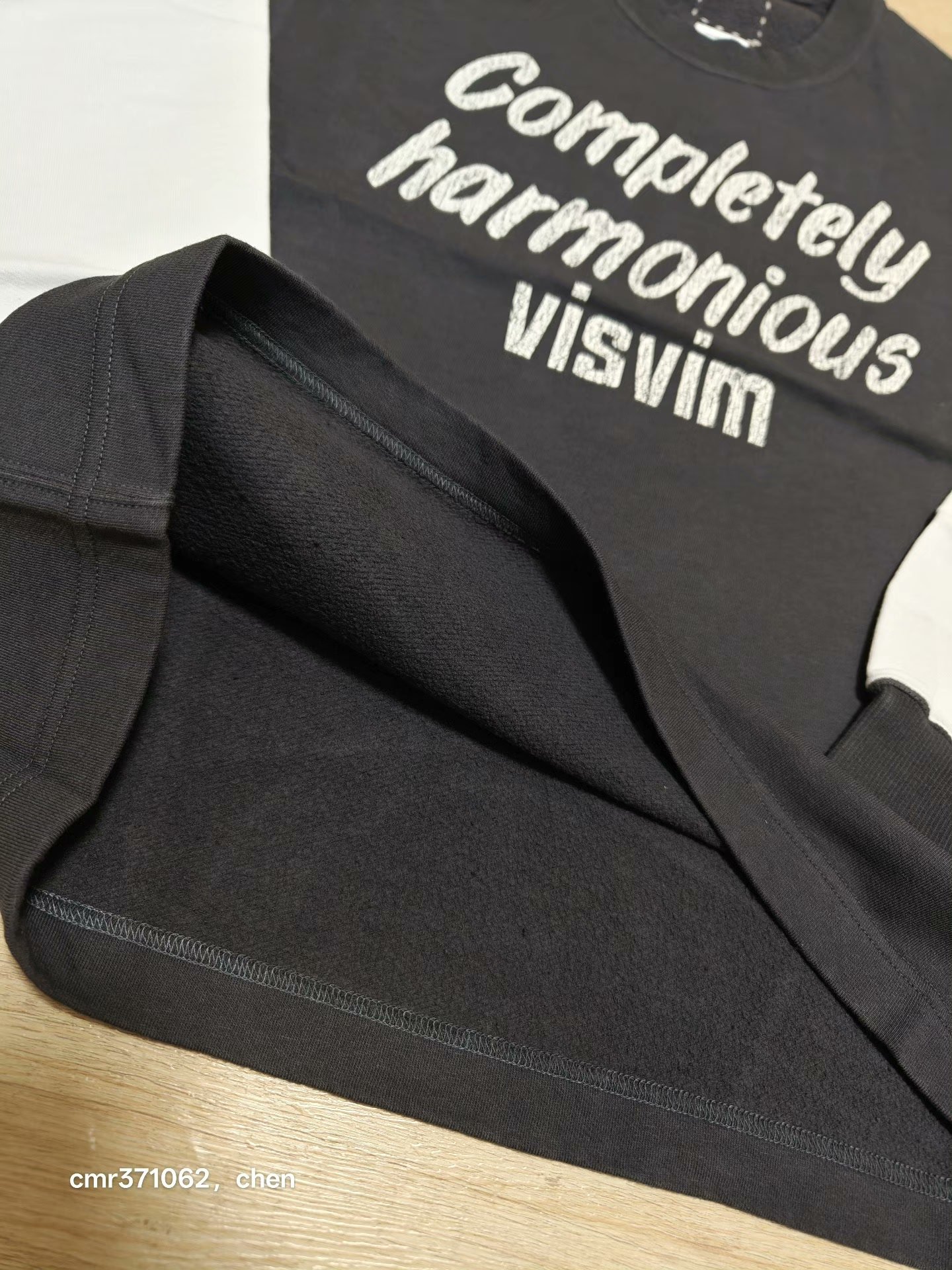 VISVIM 26SS JUMBO TEE L/S DMGD — label