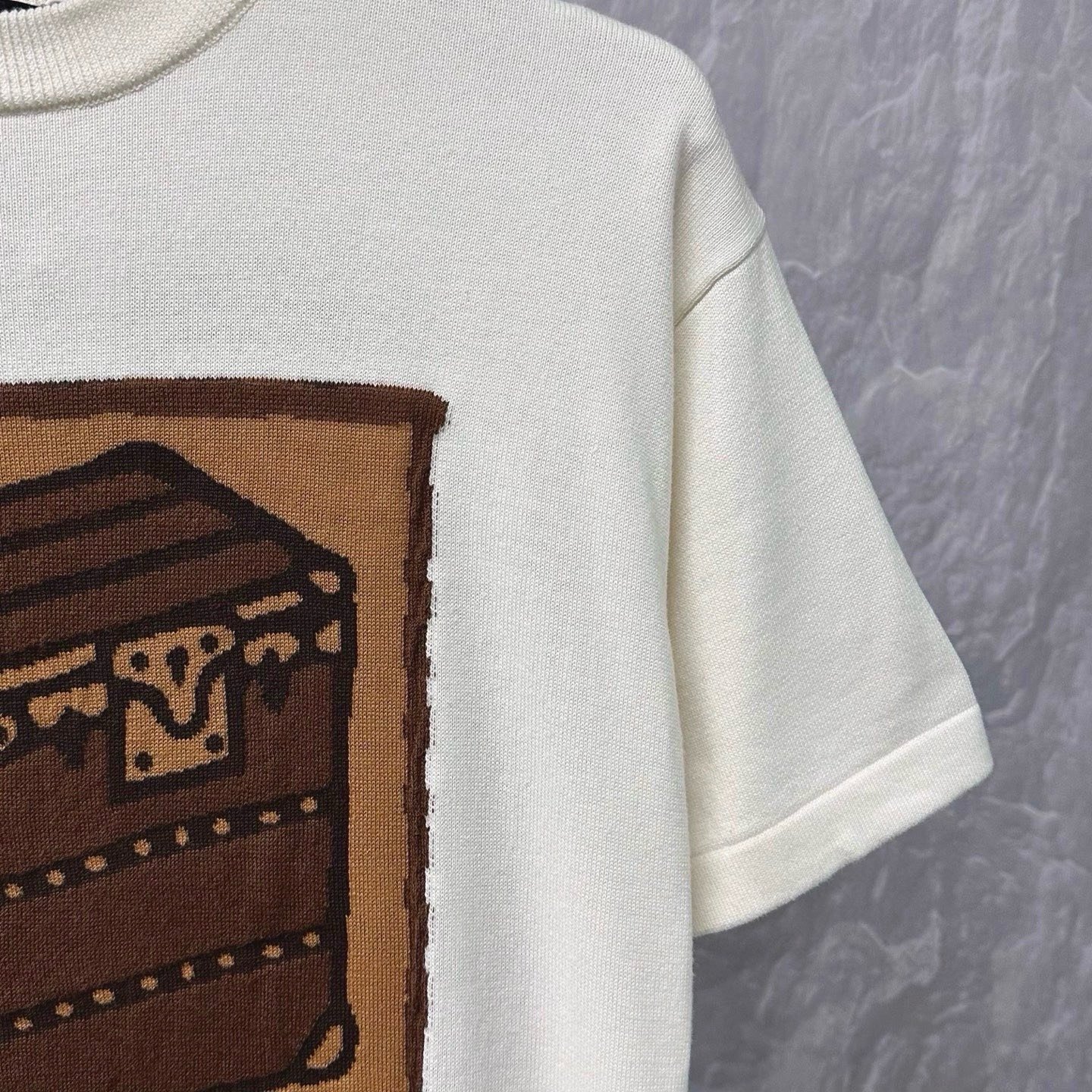 Louis Vuitton SS26 Pharrell Trunk Floral Tee — detail