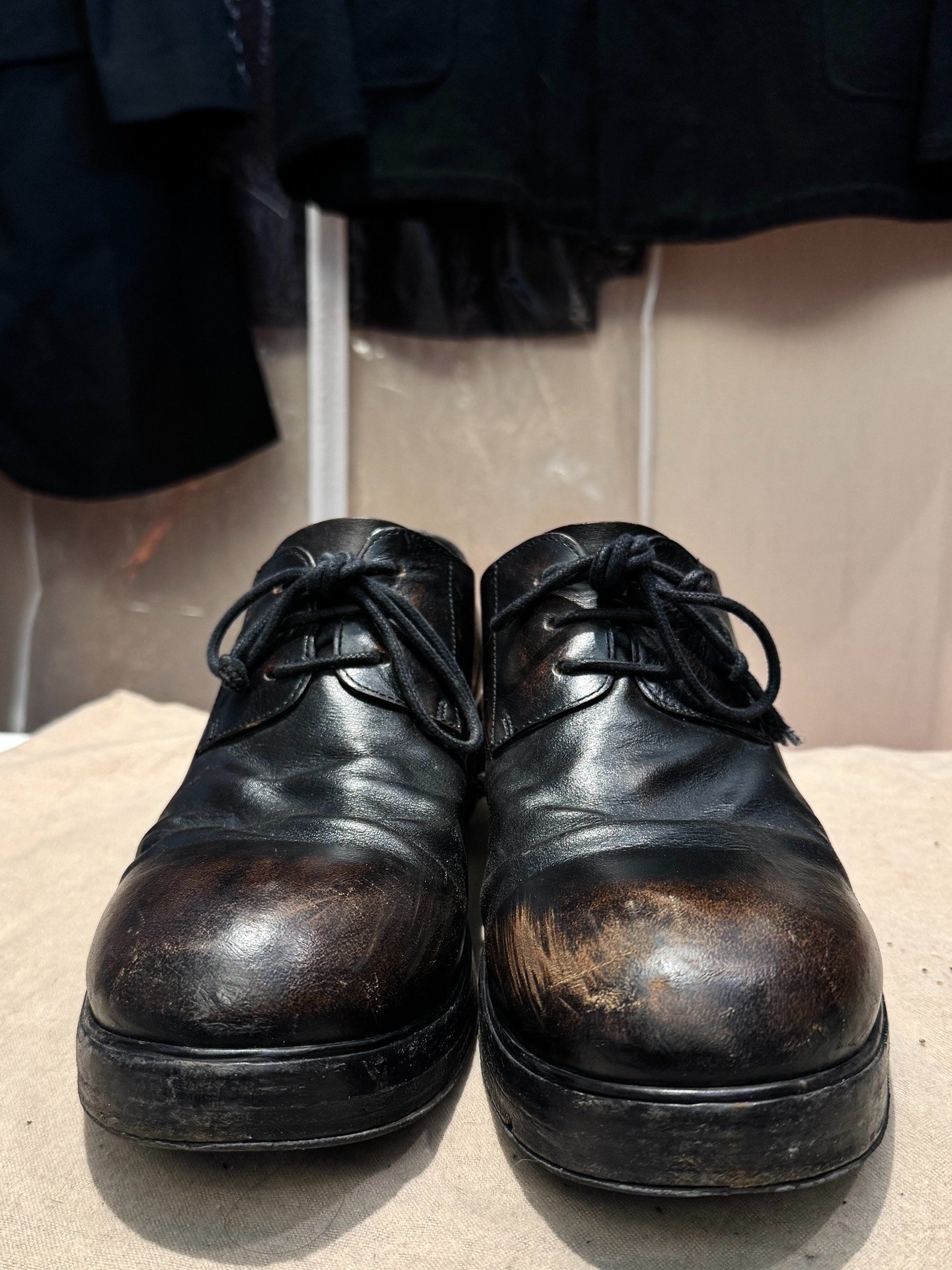 Marsell 1330 Burnished Leather Shoes — front