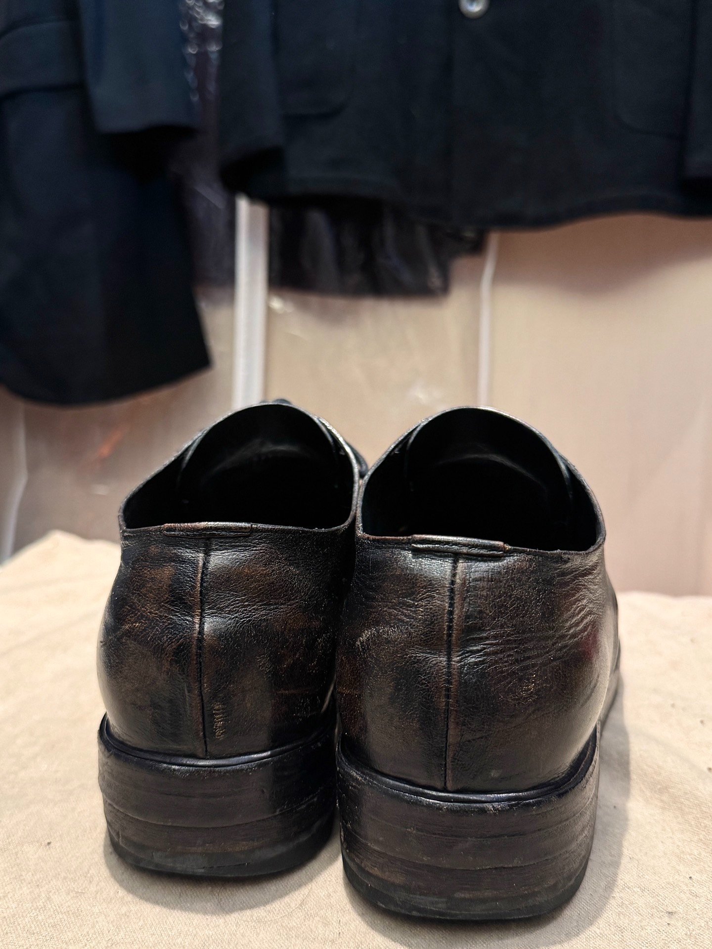Marsell 1330 Burnished Leather Shoes — detail