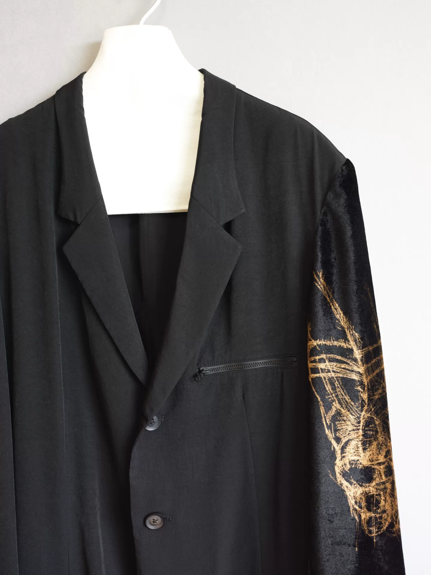 Yohji Yamamoto 20SS Velvet Sleeve Jacket — front