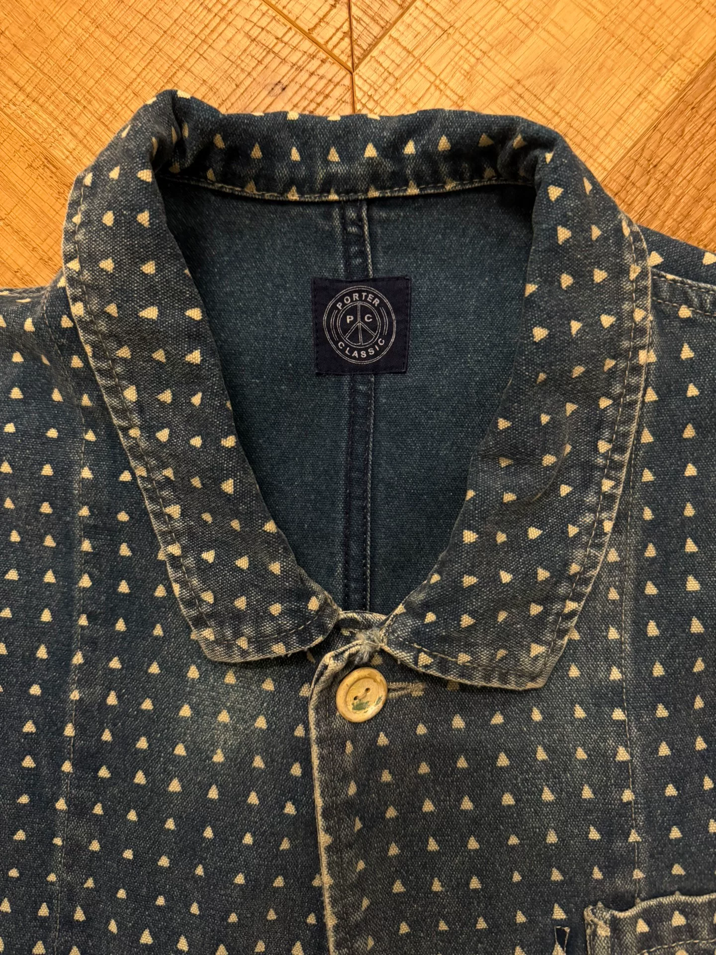 Porter Classic African Dyed Jacket — label