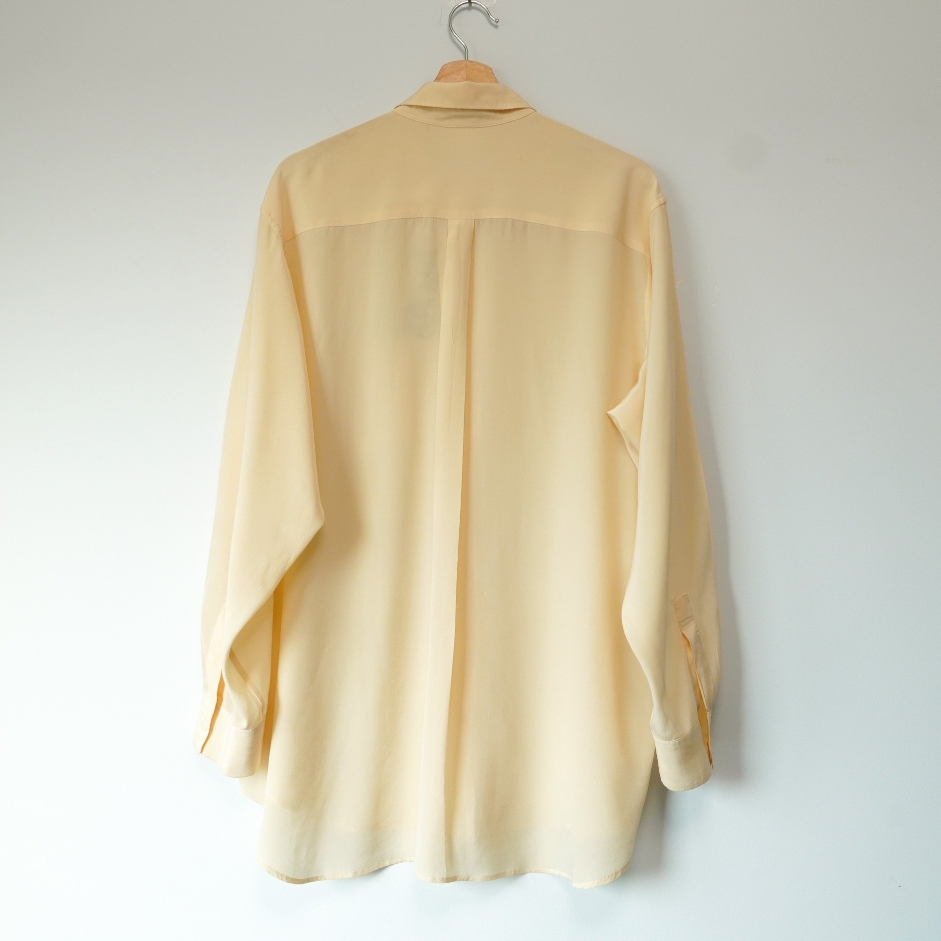 Yohji Yamamoto 1990SS Silk Dog Shirt — detail
