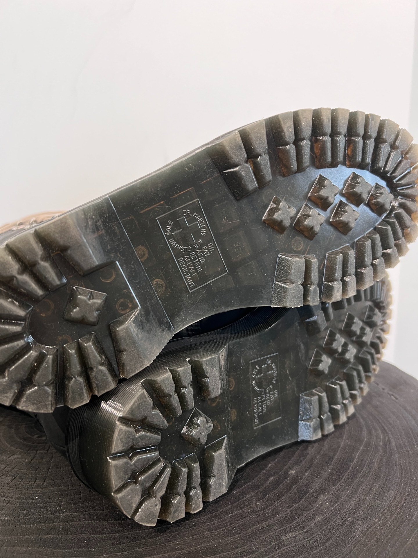 Rick Owens x Dr.Martens High-Top Boots — label