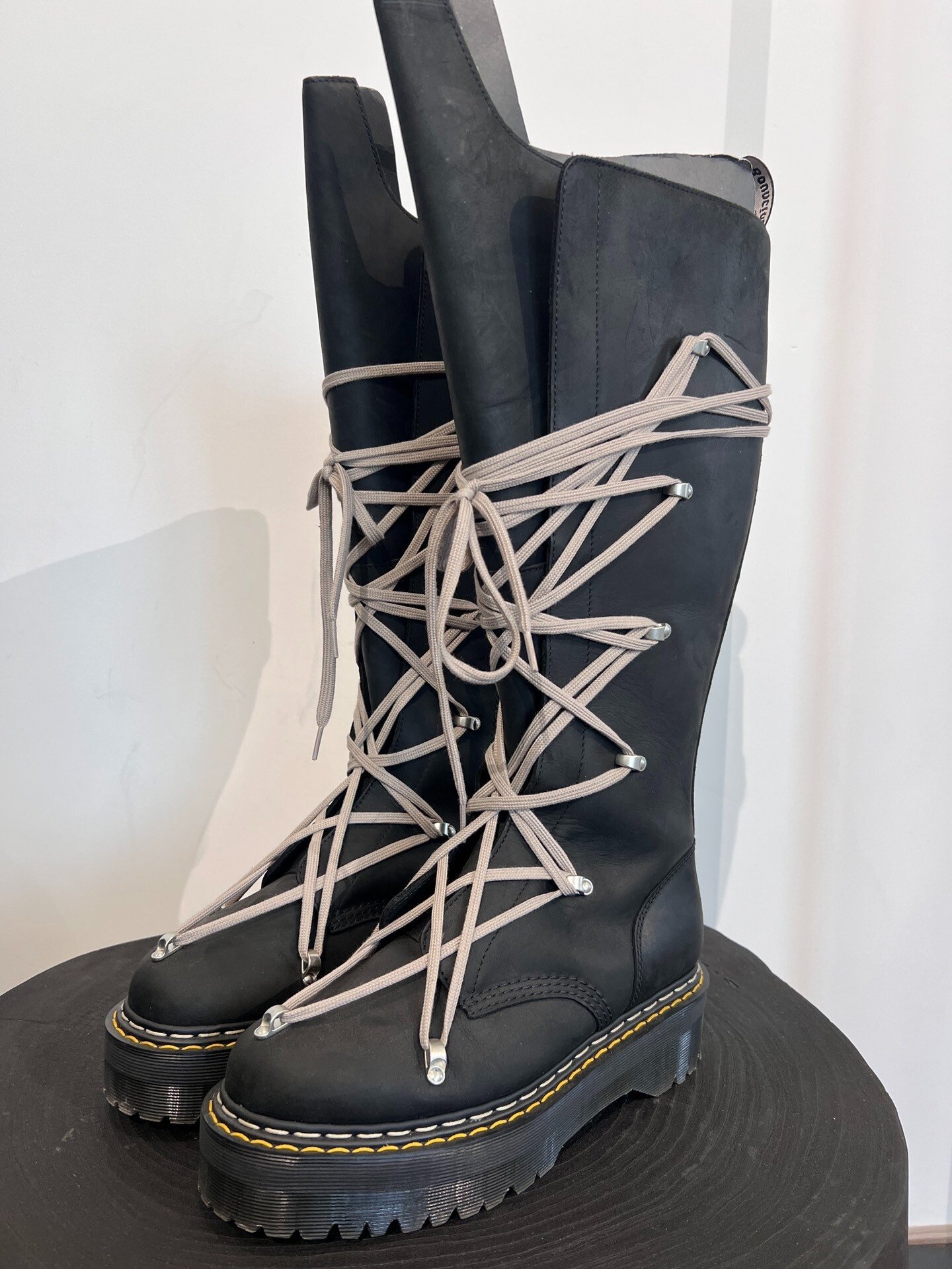 Rick Owens x Dr.Martens High-Top Boots