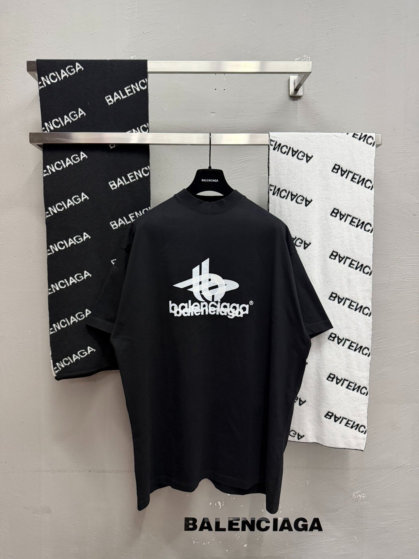 Balenciaga Phantom Logo Short Sleeve T-Shirt