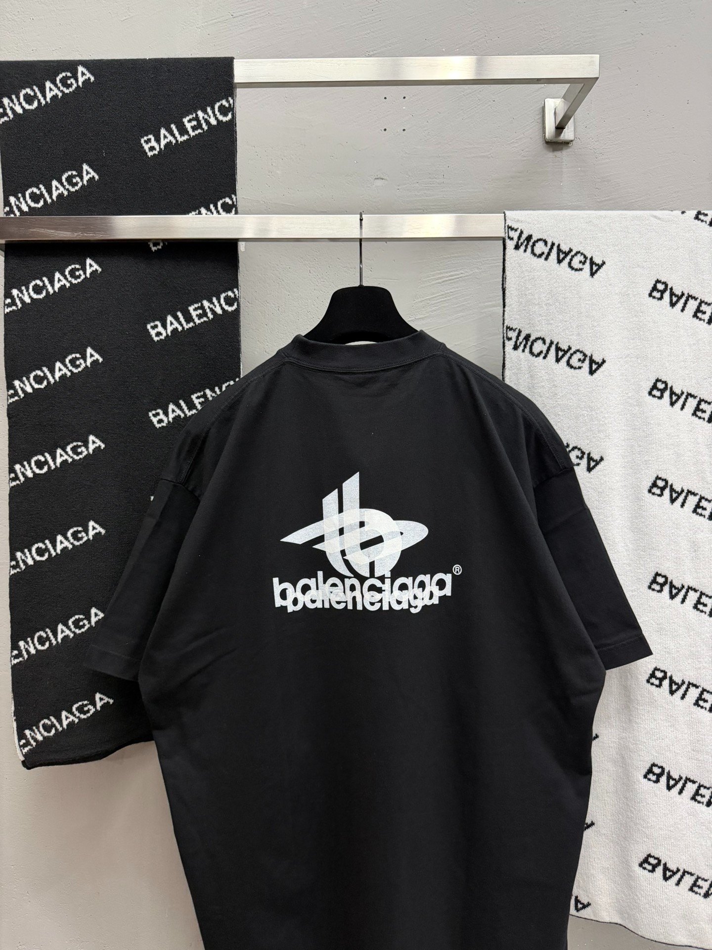 Balenciaga Phantom Logo Short Sleeve T-Shirt — back