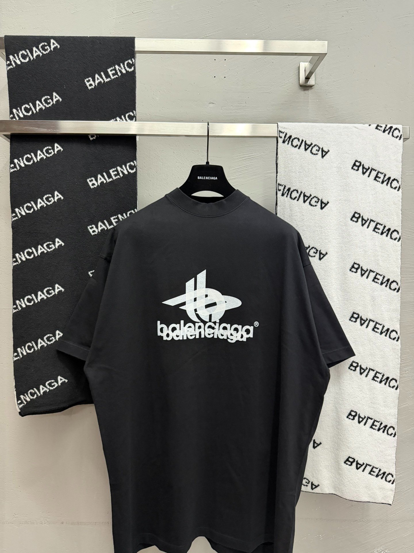 Balenciaga Phantom Logo Short Sleeve T-Shirt — front