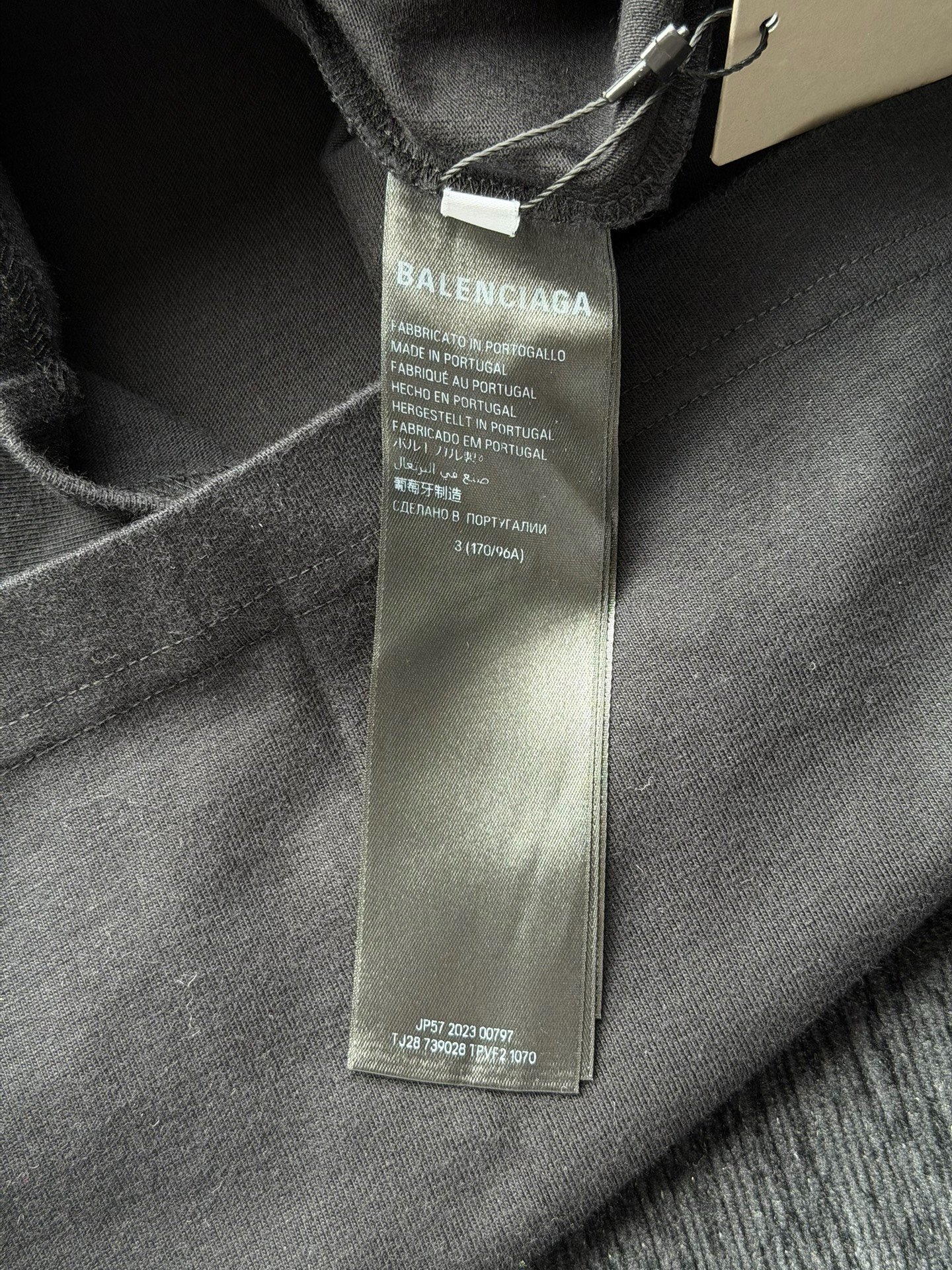 Balenciaga Phantom Logo Short Sleeve T-Shirt — label