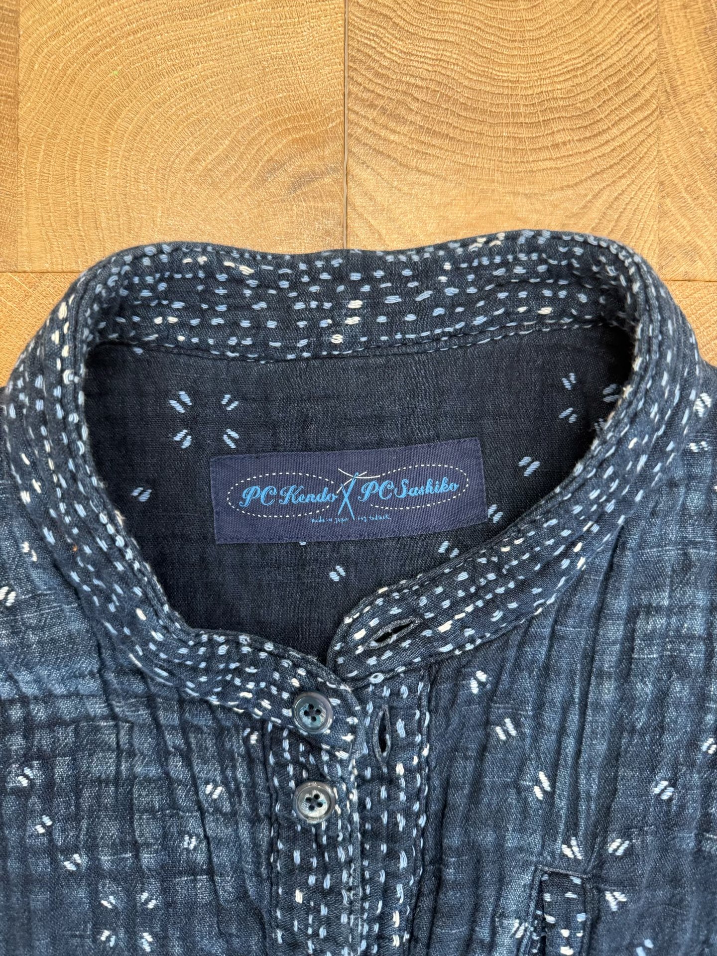 PorterClassic Starry Sashiko Patchwork Jacket — back