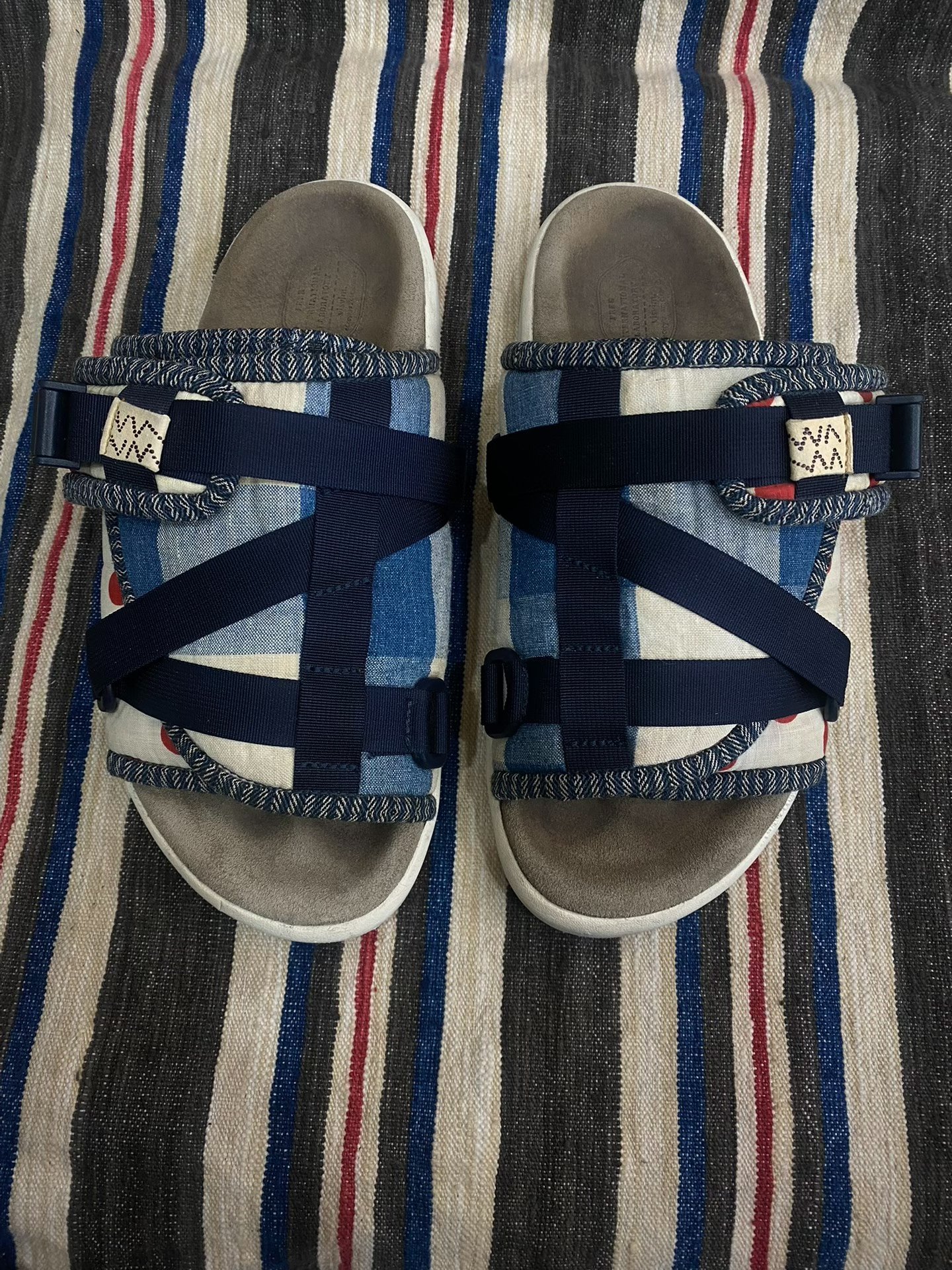 VISVIM Christo Collage Polka Dot Slippers