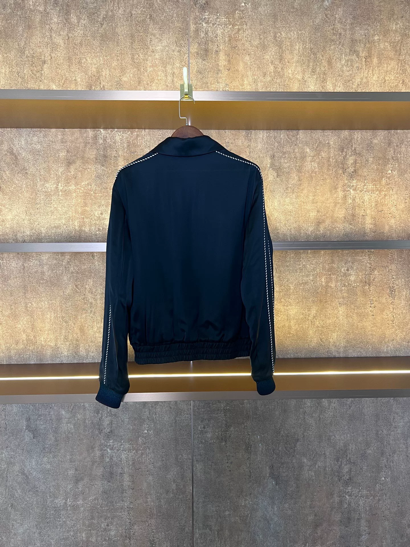 Louis Vuitton Rhinestone Slogan Jacket — front