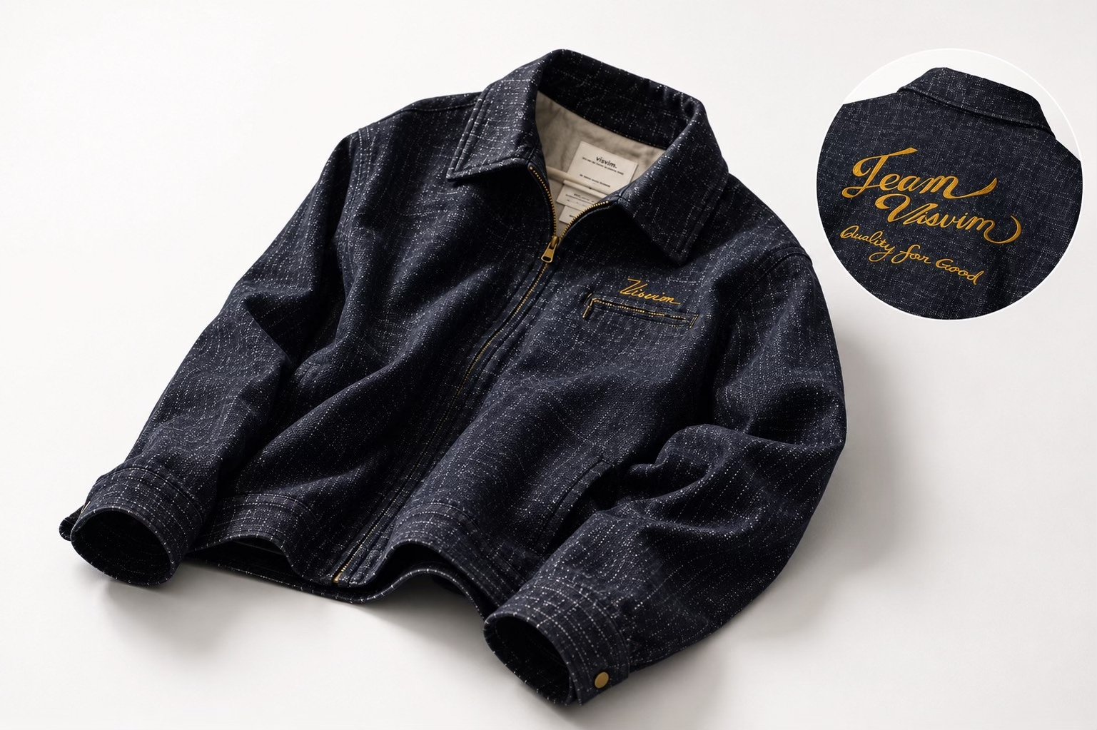 Visvim Silk Denim Team Swing Top — front