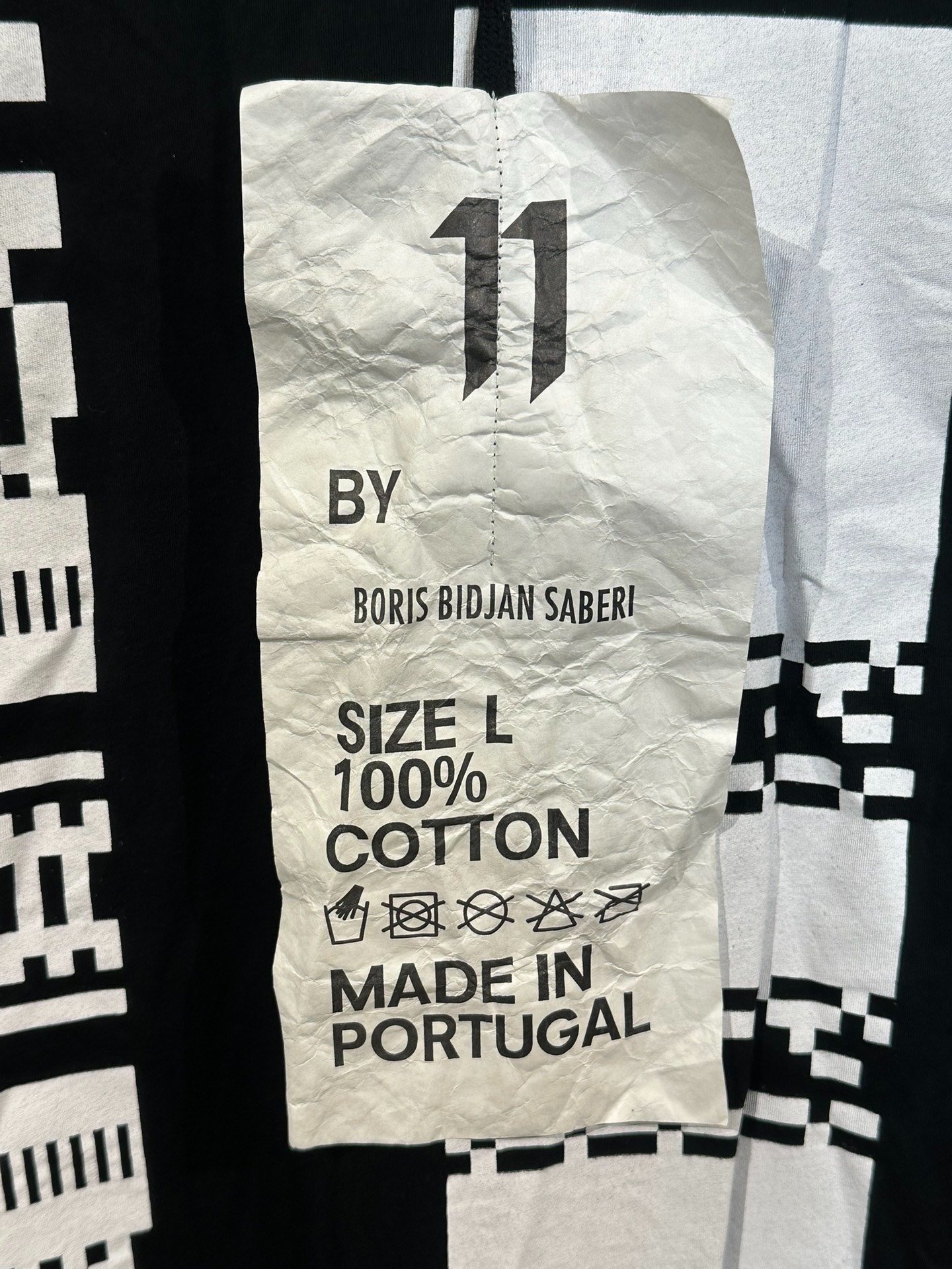 Boris Bidjan Saberi 11by BBS Print Sleeveless Vest — label