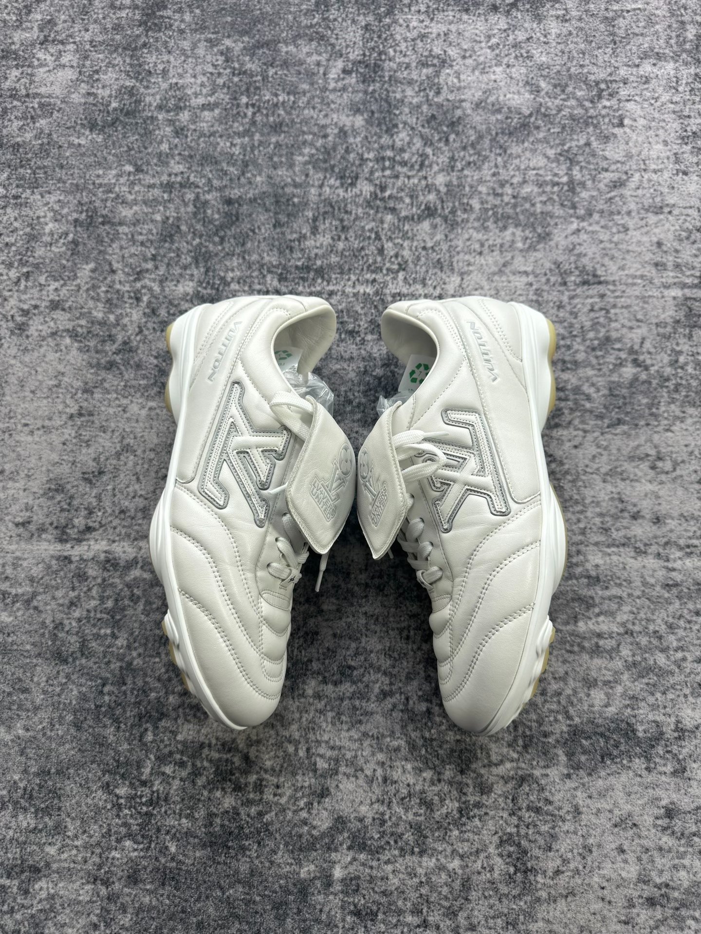 Louis Vuitton White Soccer Shoes — detail
