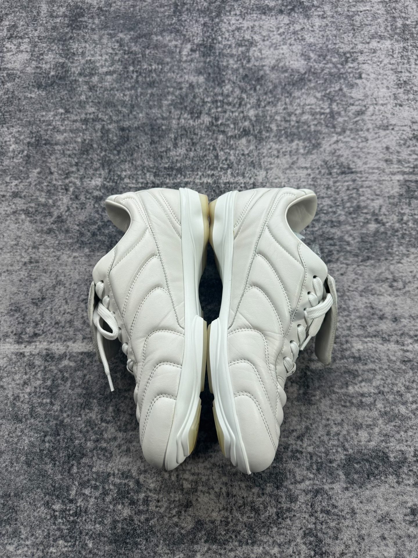 Louis Vuitton White Soccer Shoes — back