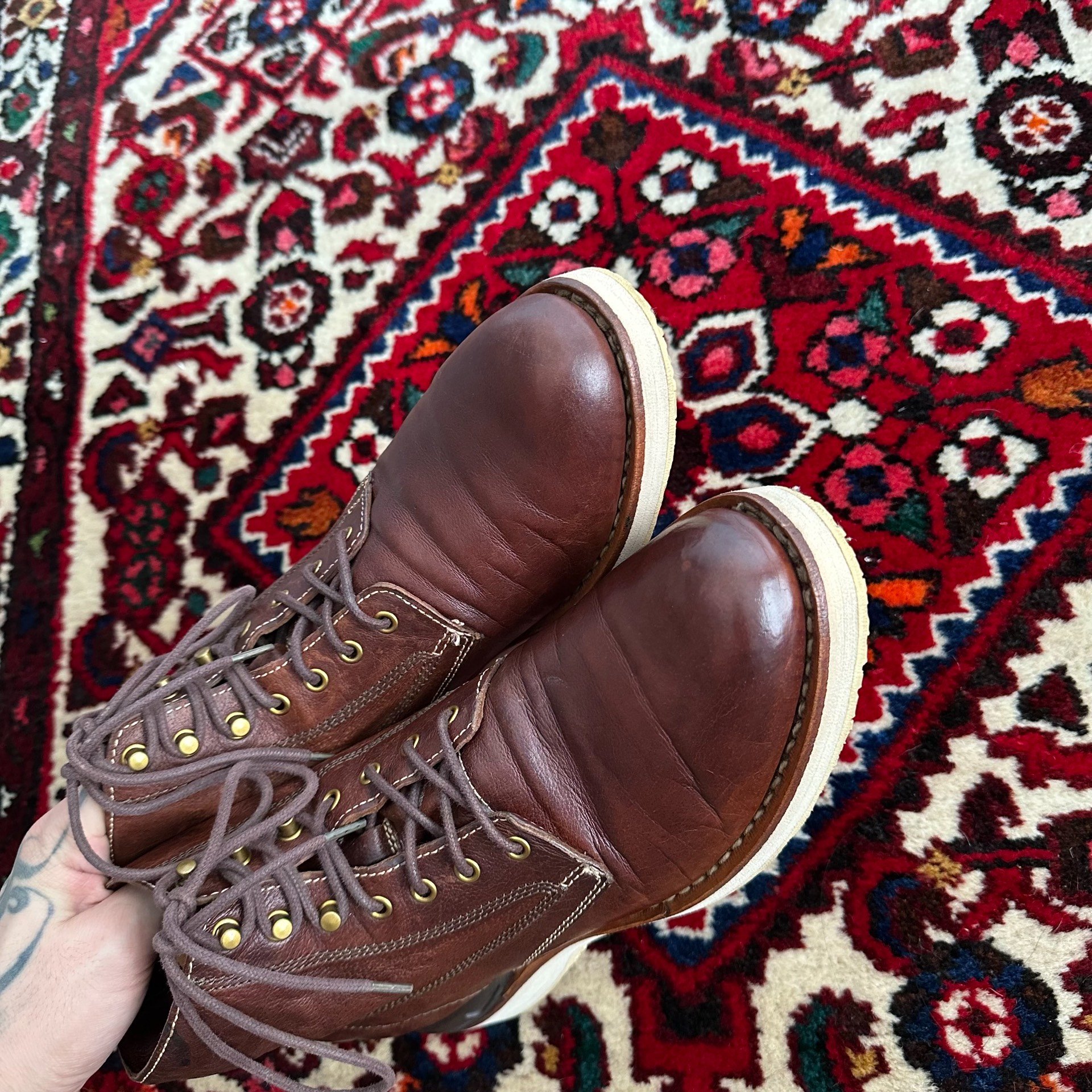 visvim 16aw Virgil Leather Boots — detail