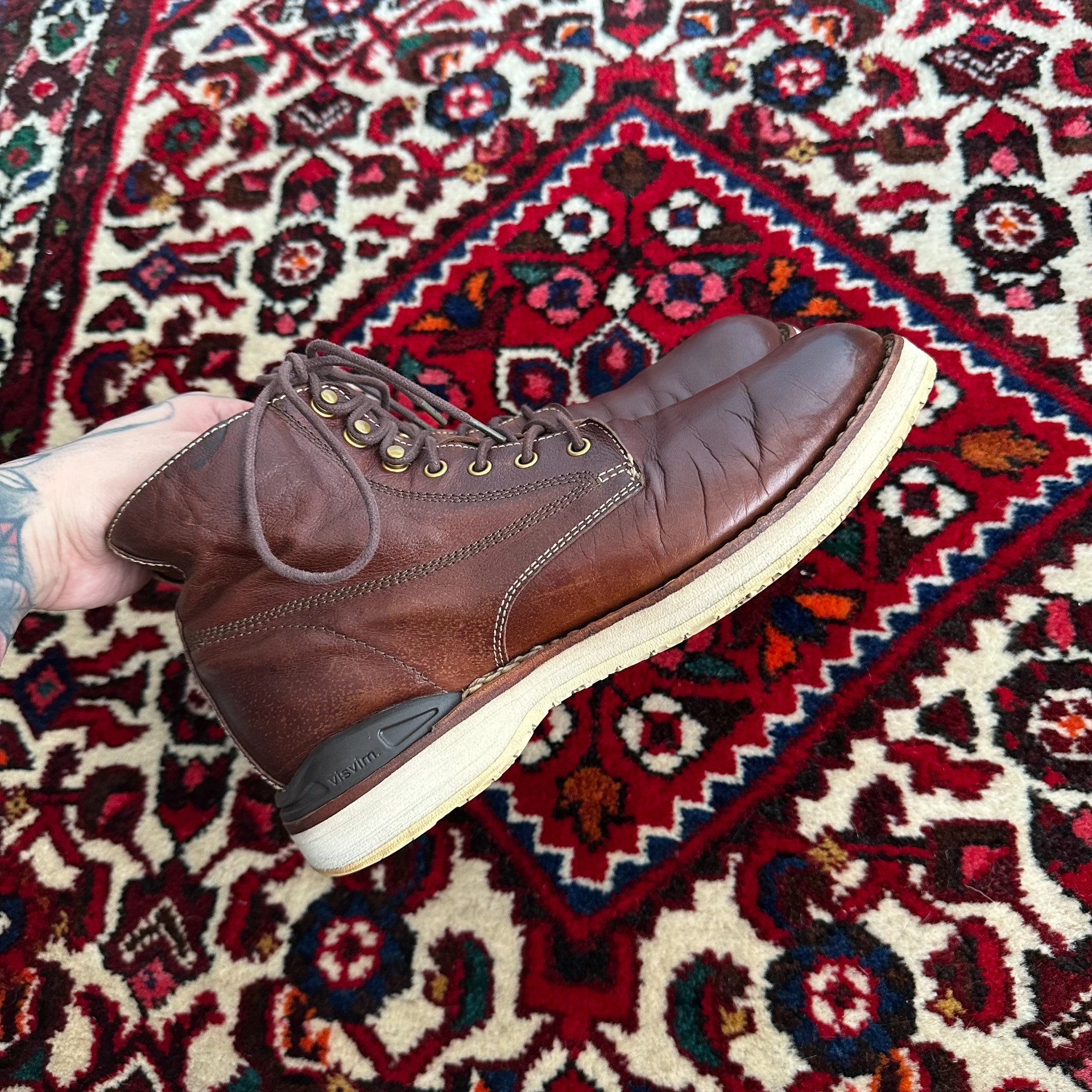 visvim 16aw Virgil Leather Boots — back