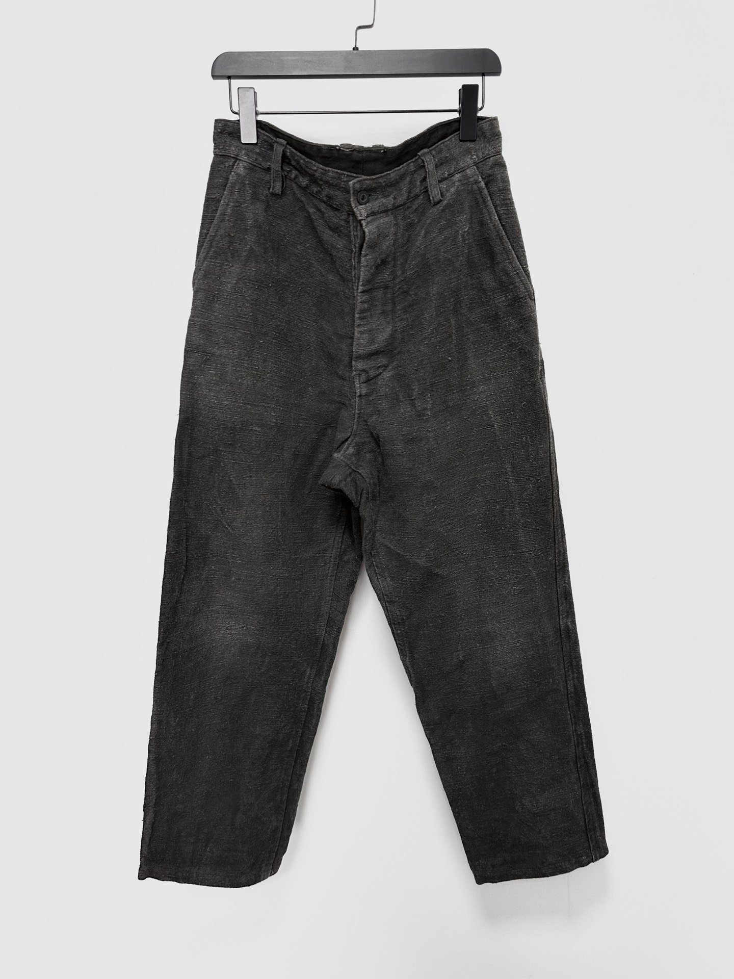 Andrew Driftwood Ink-Dyed Antique Linen Pants