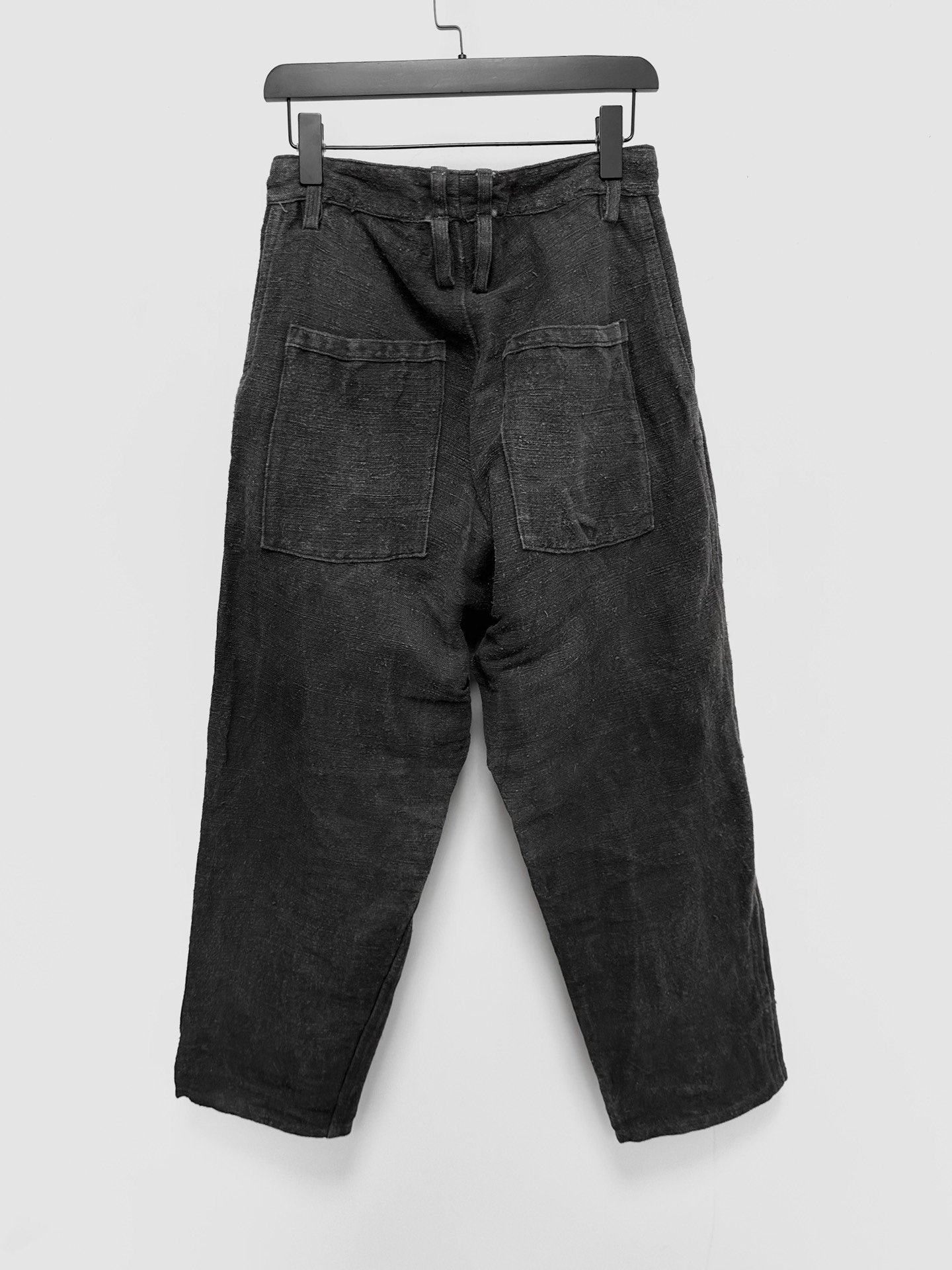 Andrew Driftwood Ink-Dyed Antique Linen Pants — front