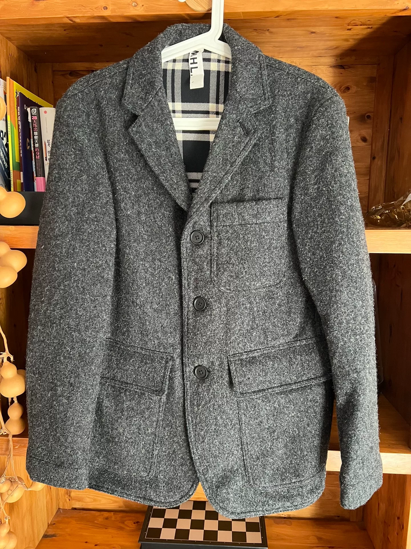 MHL Vintage Gray Wool Work Blazer