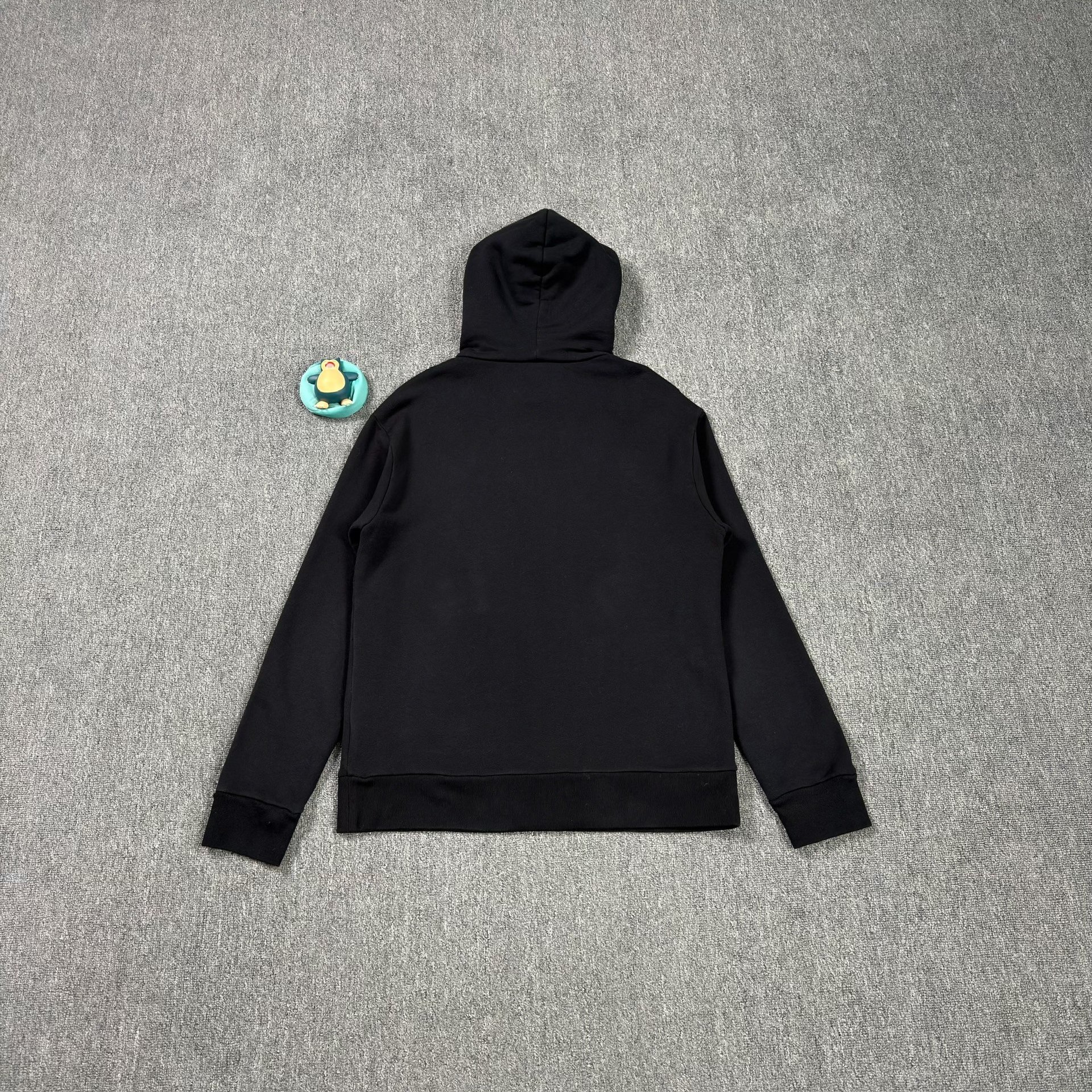 LV Embroidered Logo Black Hoodie — front