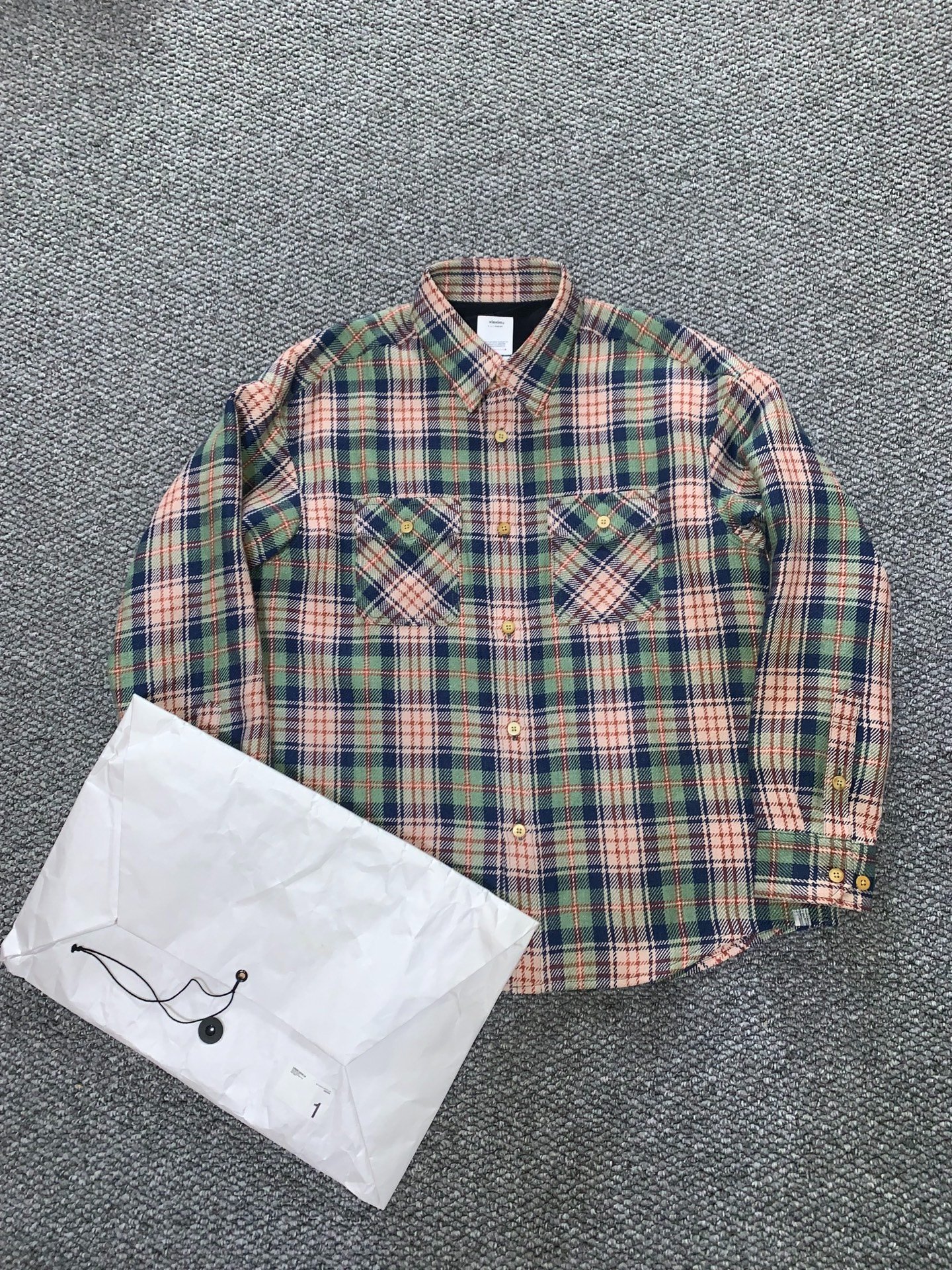 visvim Plaid Lumber Shirt — label