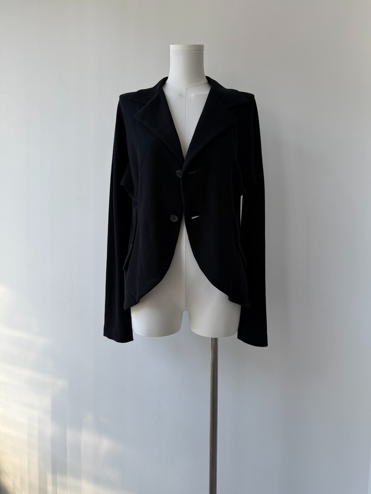 Yohji Yamamoto Y's 22SS Asymmetric Jacket — back