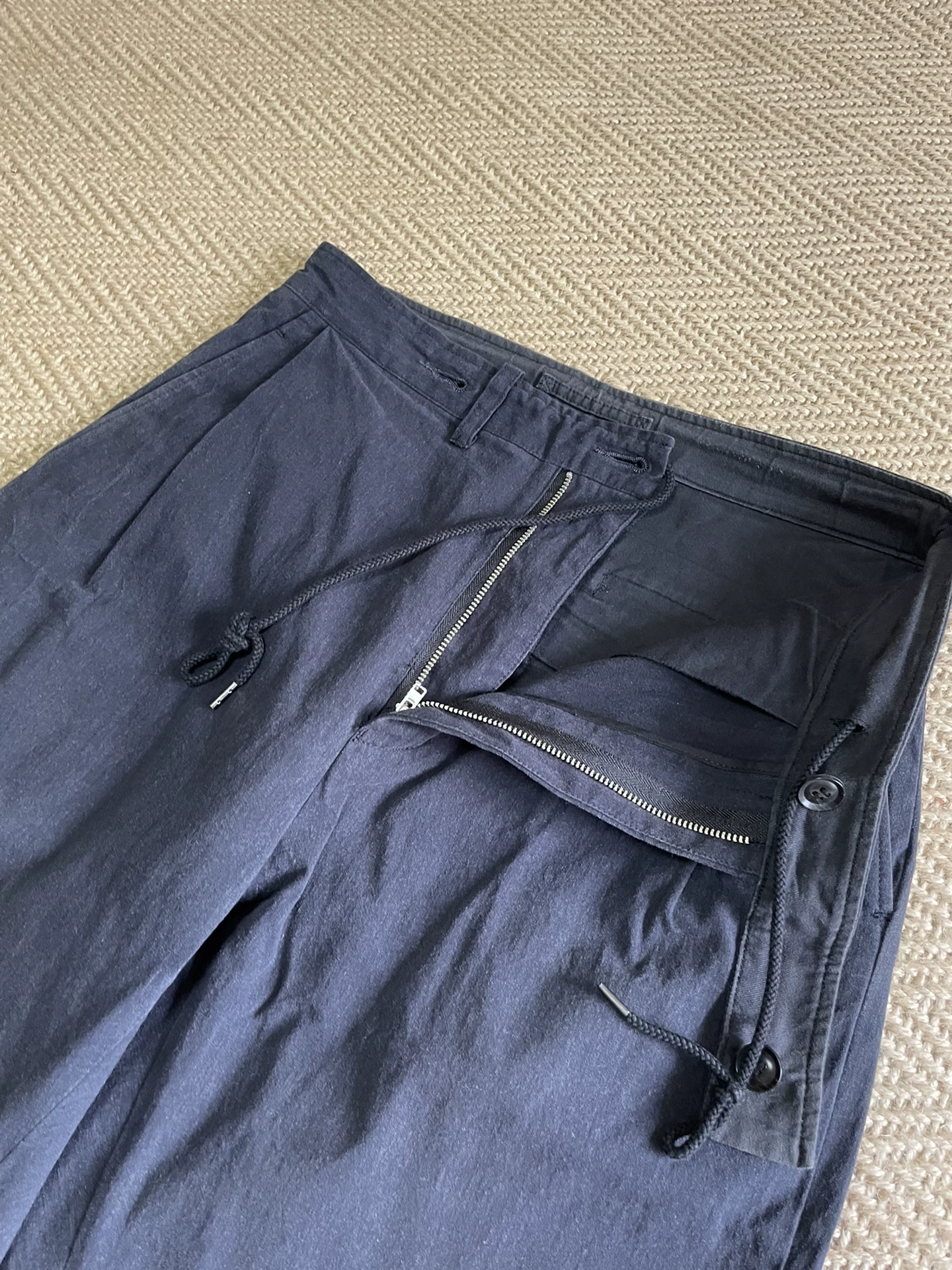 Mihara Yasuhiro Washed Casual Pants — label