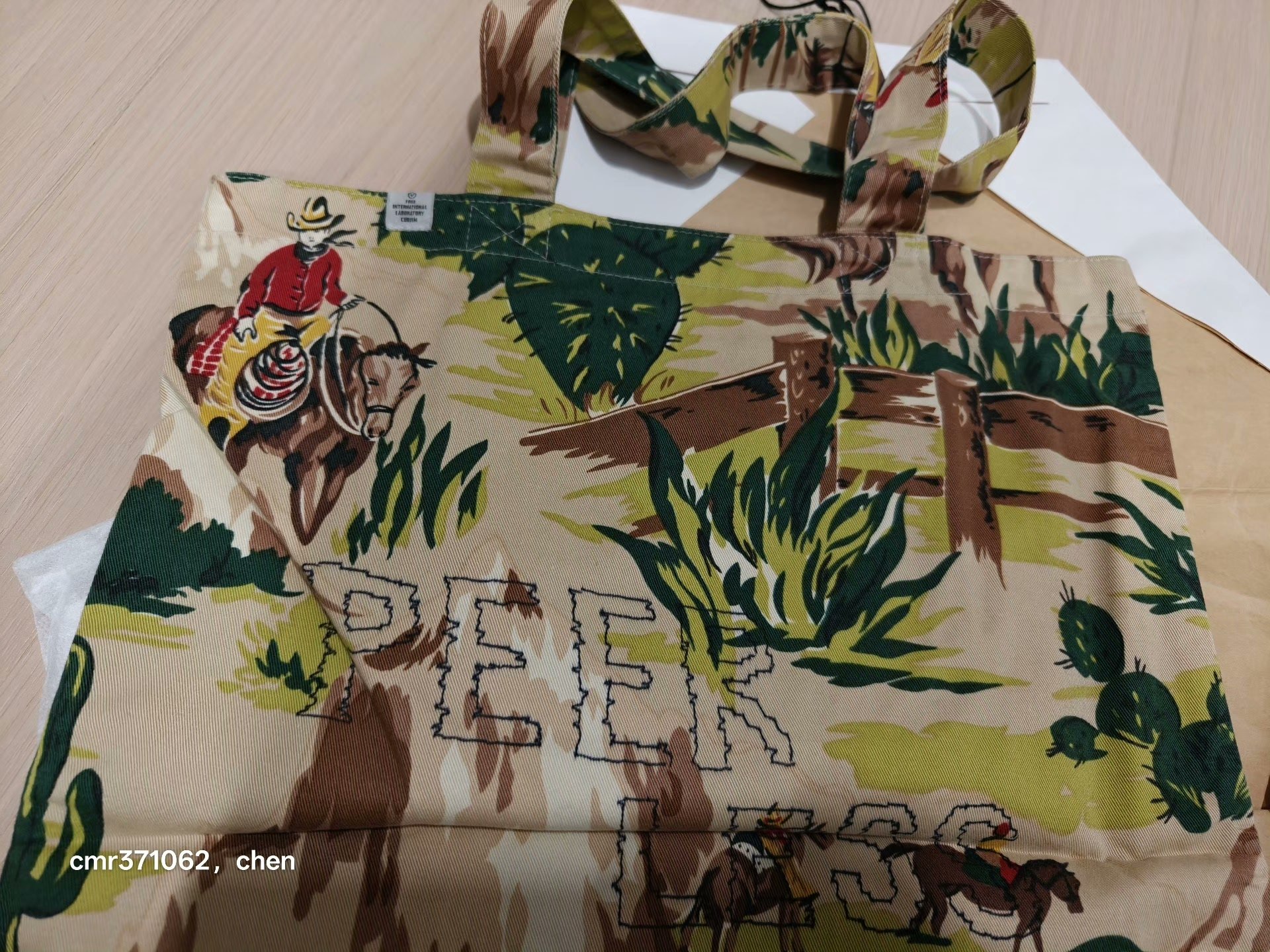 visvim 14 Spot Basic Tote Kapa — back