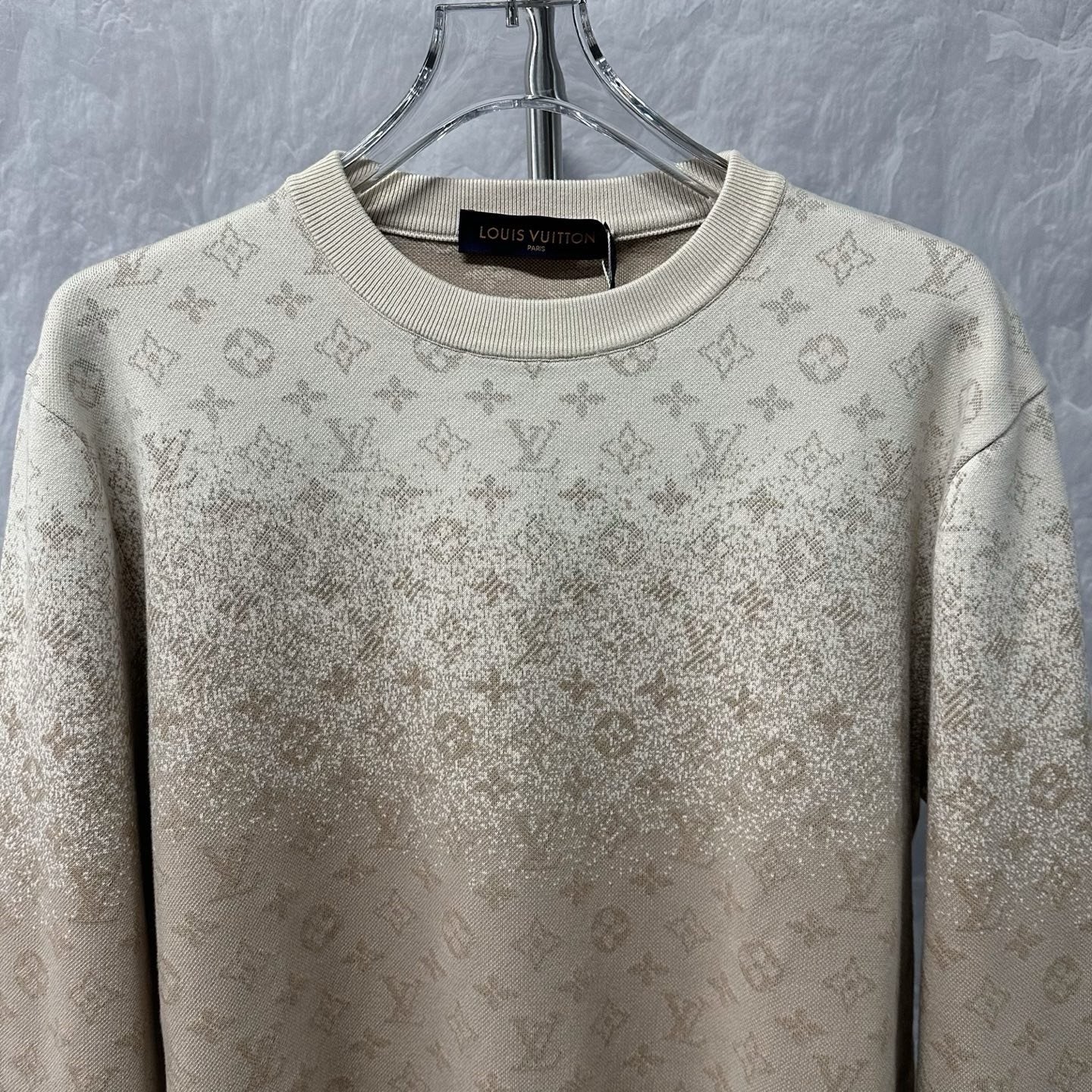 Louis Vuitton SS26 Gradient All-Over Print Sweatshirt — front