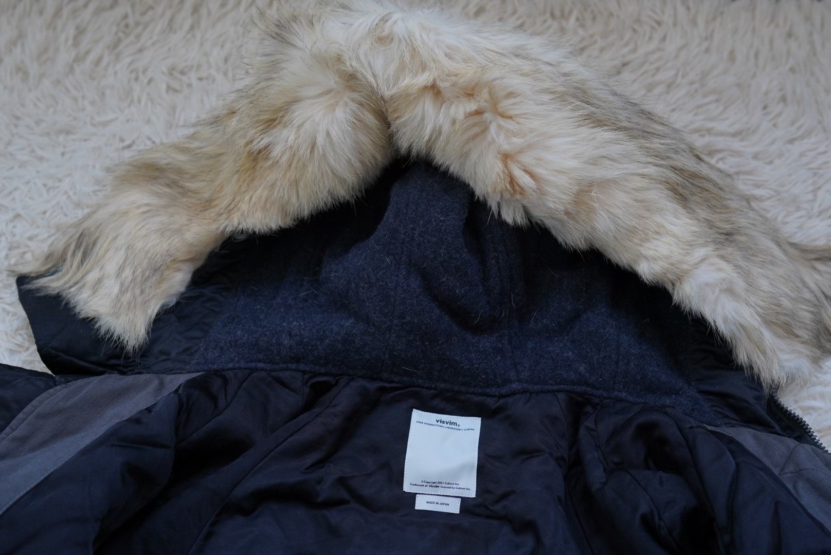 VISVIM 17AW VALDEZ Mud-Dye Coat — label