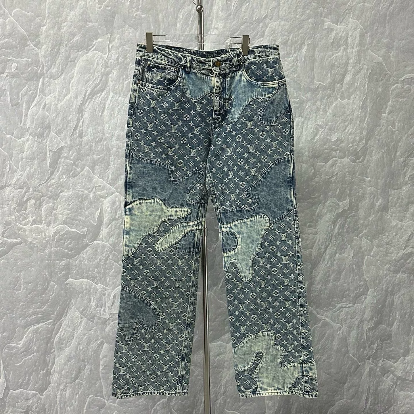 Louis Vuitton Nigo Deconstructed Denim Pants