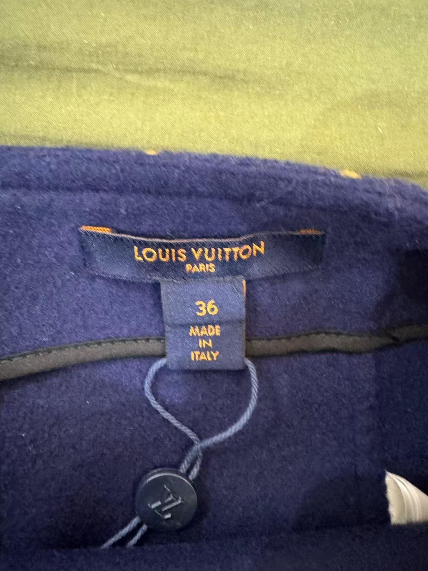 Louis Vuitton Monogram Wool Skirt — detail