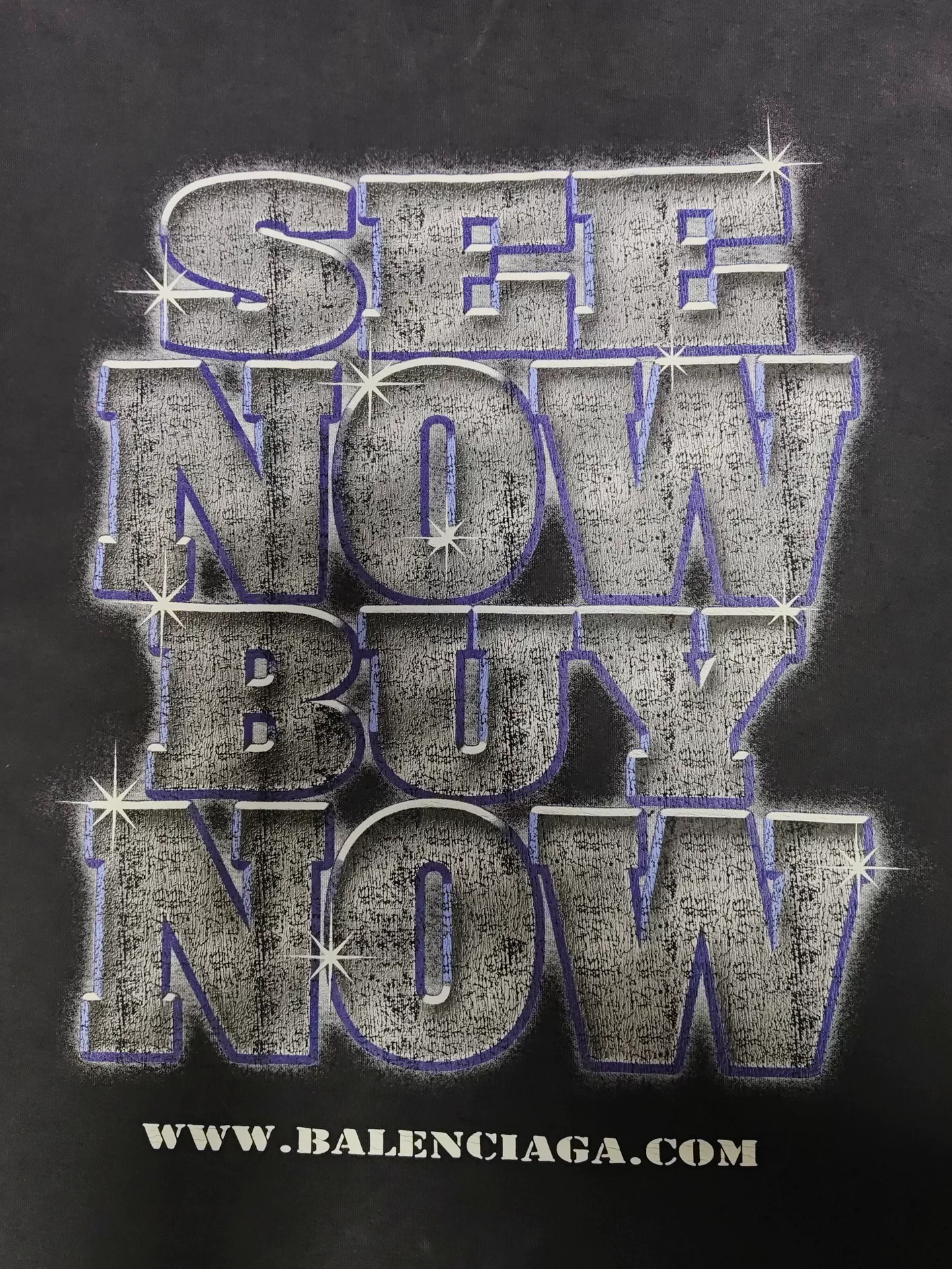 Balenciaga 24SS See Now Buy Now Tee — back