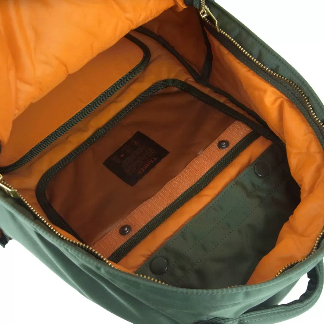 Porter Tanker Green Backpack — label