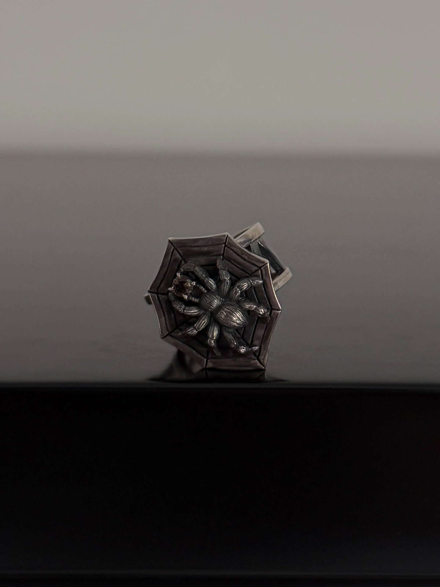 Jean Paul Gaultier Silver Spider Ring — label