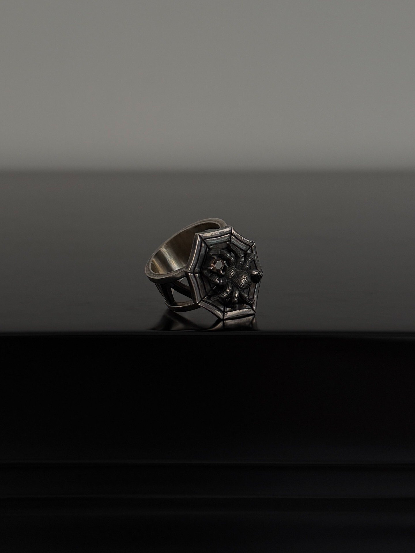 Jean Paul Gaultier Silver Spider Ring — back